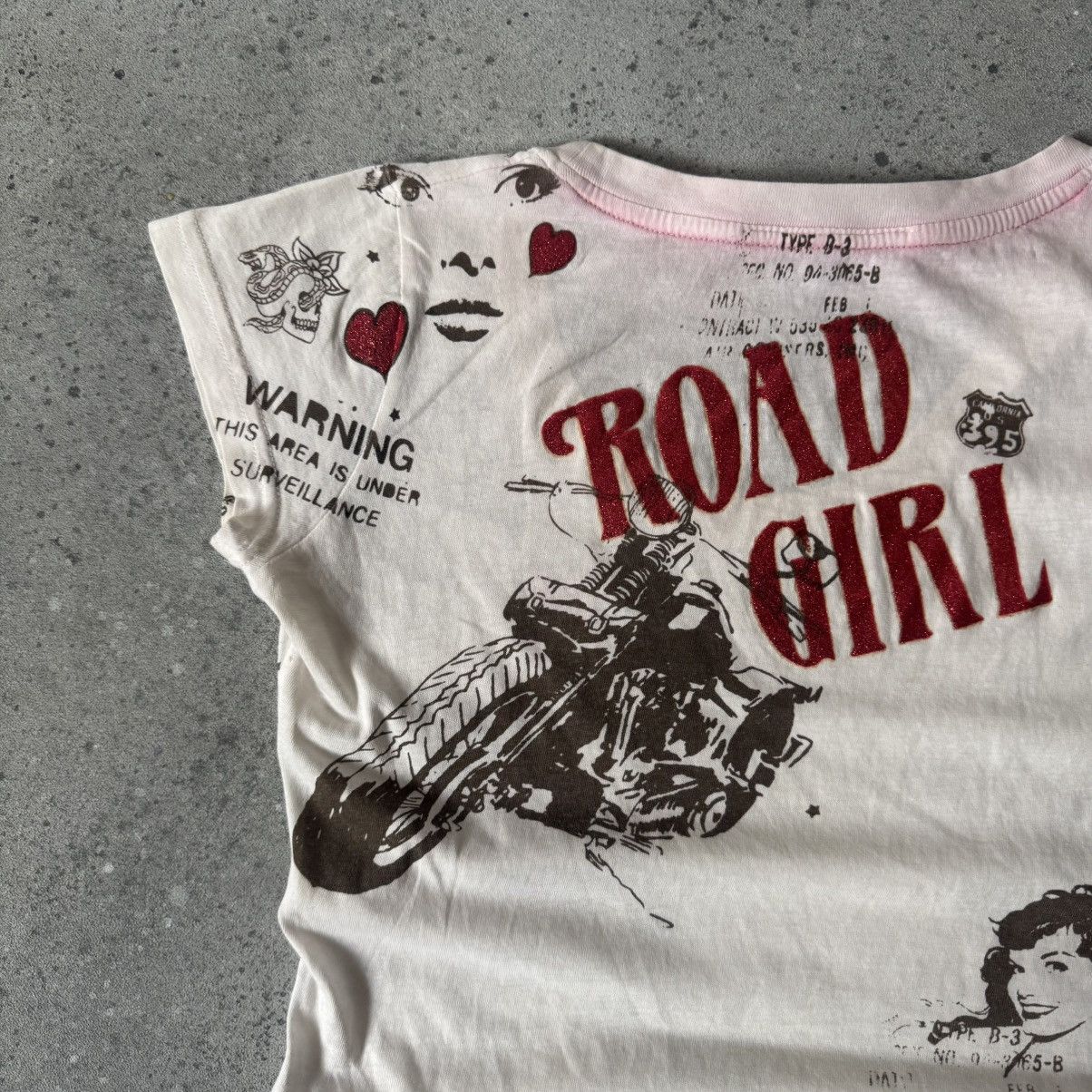 Hysteric Glamour Amazing Y2K Sexy Lady Printed Vintage T-Shirt Size S / US 4 / IT 40 - 7 Thumbnail