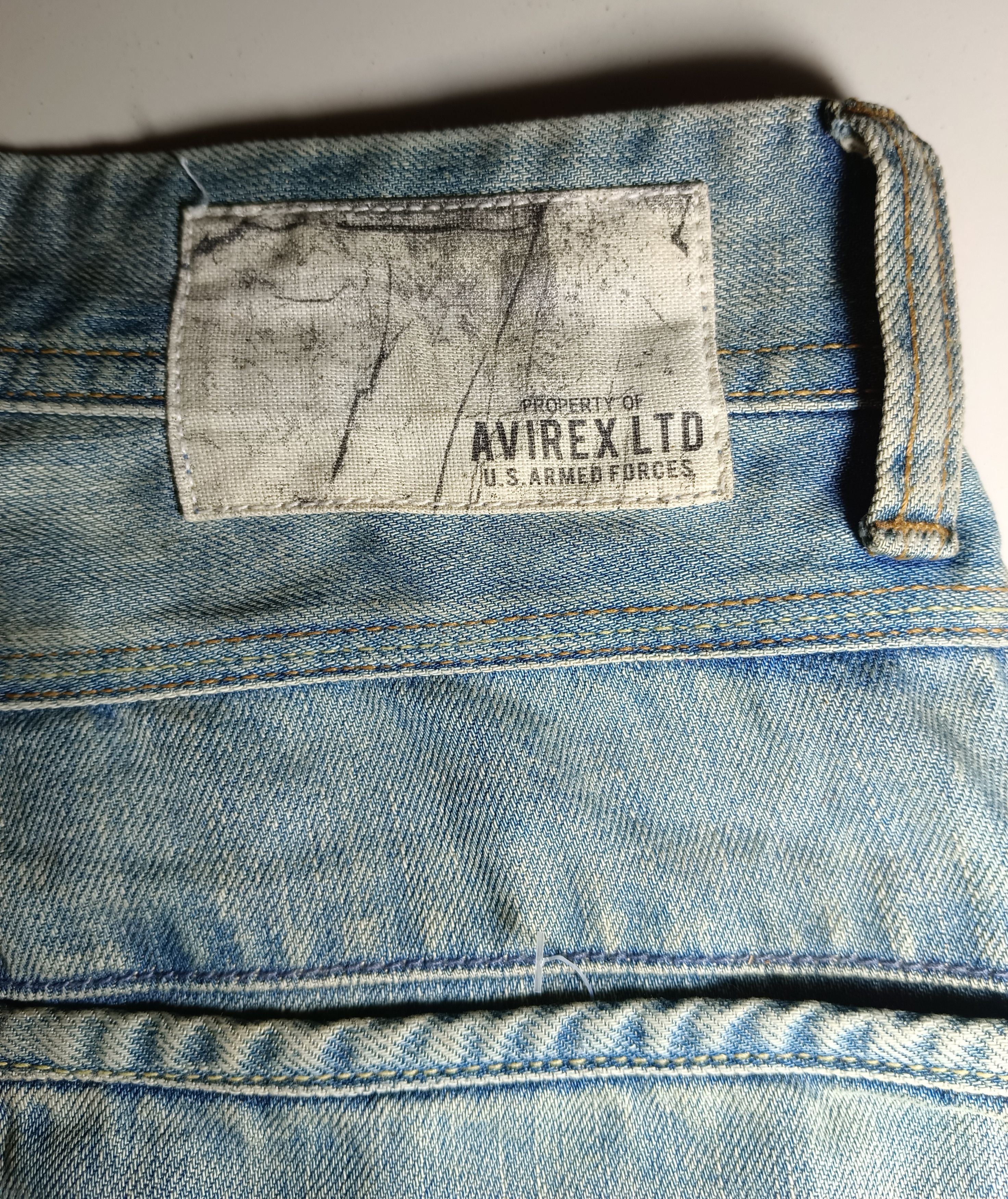 Avirex Avirex U.S Armed Forces Distressed Denim Jeans Size US 32 / EU 48 - 8 Thumbnail