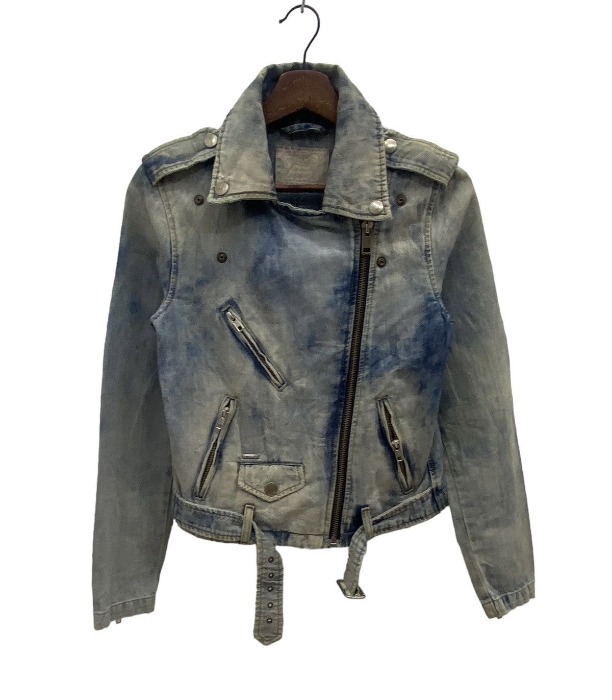 image of Archival Clothing x Diesel Best Offervintage Diesel Indusry Motorcyles Punk Jacket in Blue, Women's