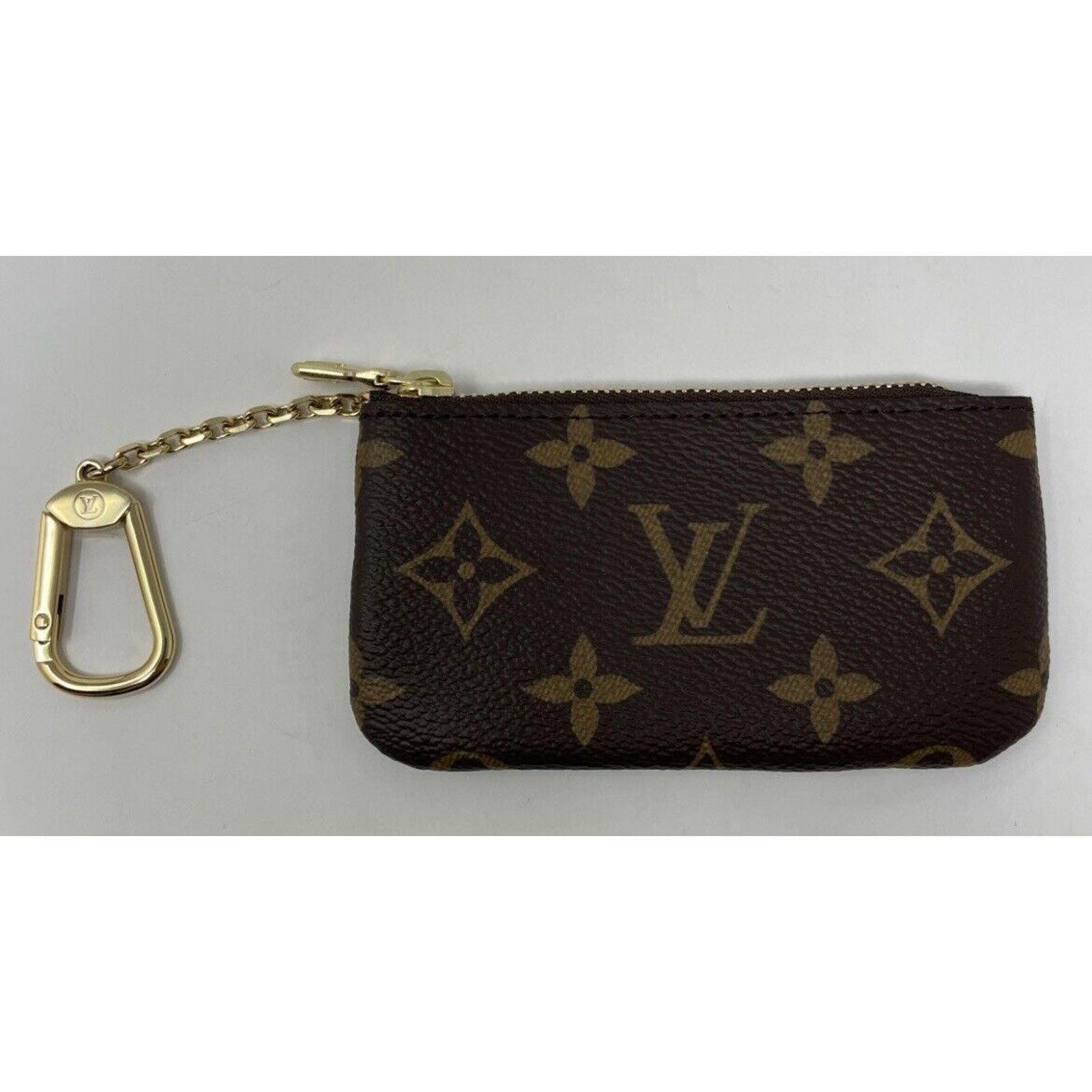 Louis Vuitton NEW LOUIS VUITTON Key Pouch Cles Monogram Coin Card Wallet Size ONE SIZE - 6 Thumbnail