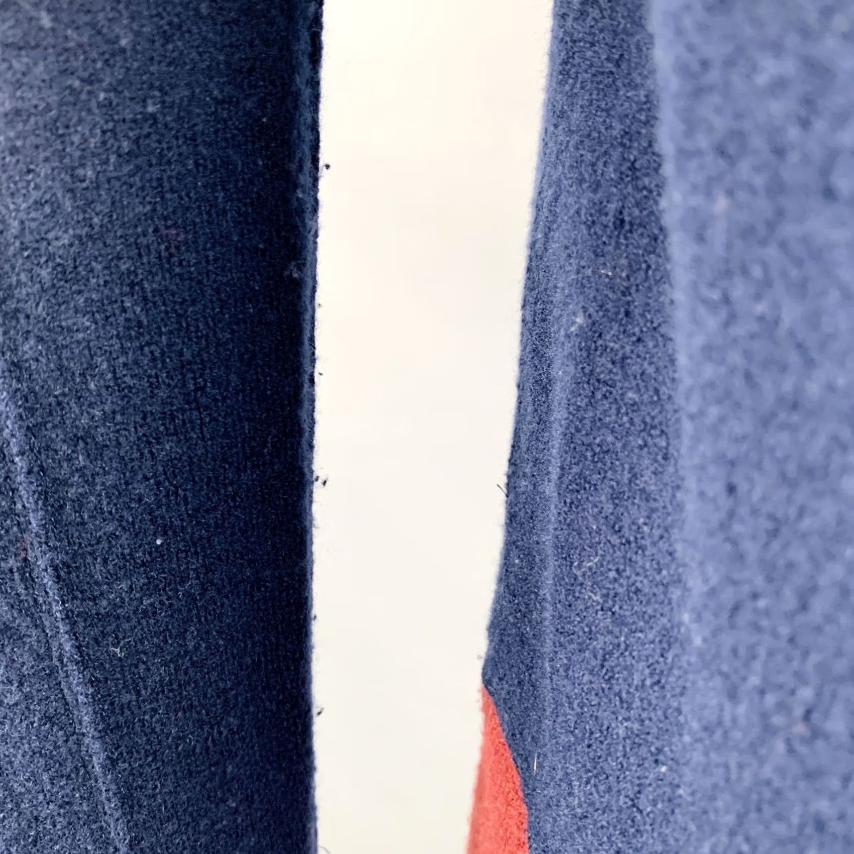 Visvim VISVIM Size L Navy Burgundy Color Block Wool Crew-Neck Sweater Size US L / EU 52-54 / 3 - 5 Thumbnail