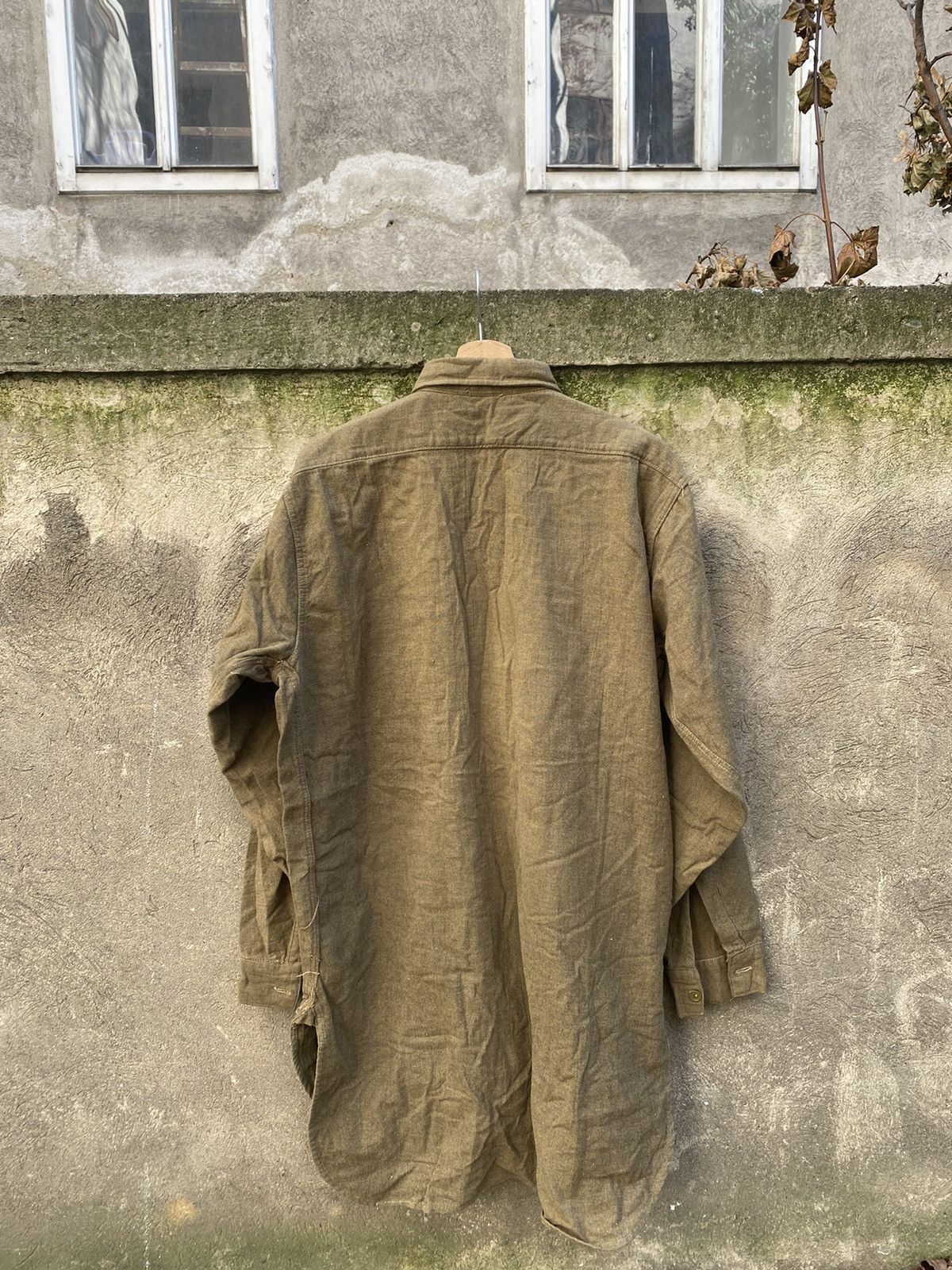 Vintage Vintage 40s British Army Issue Shirt Size US XL / EU 56 / 4 - 9 Thumbnail