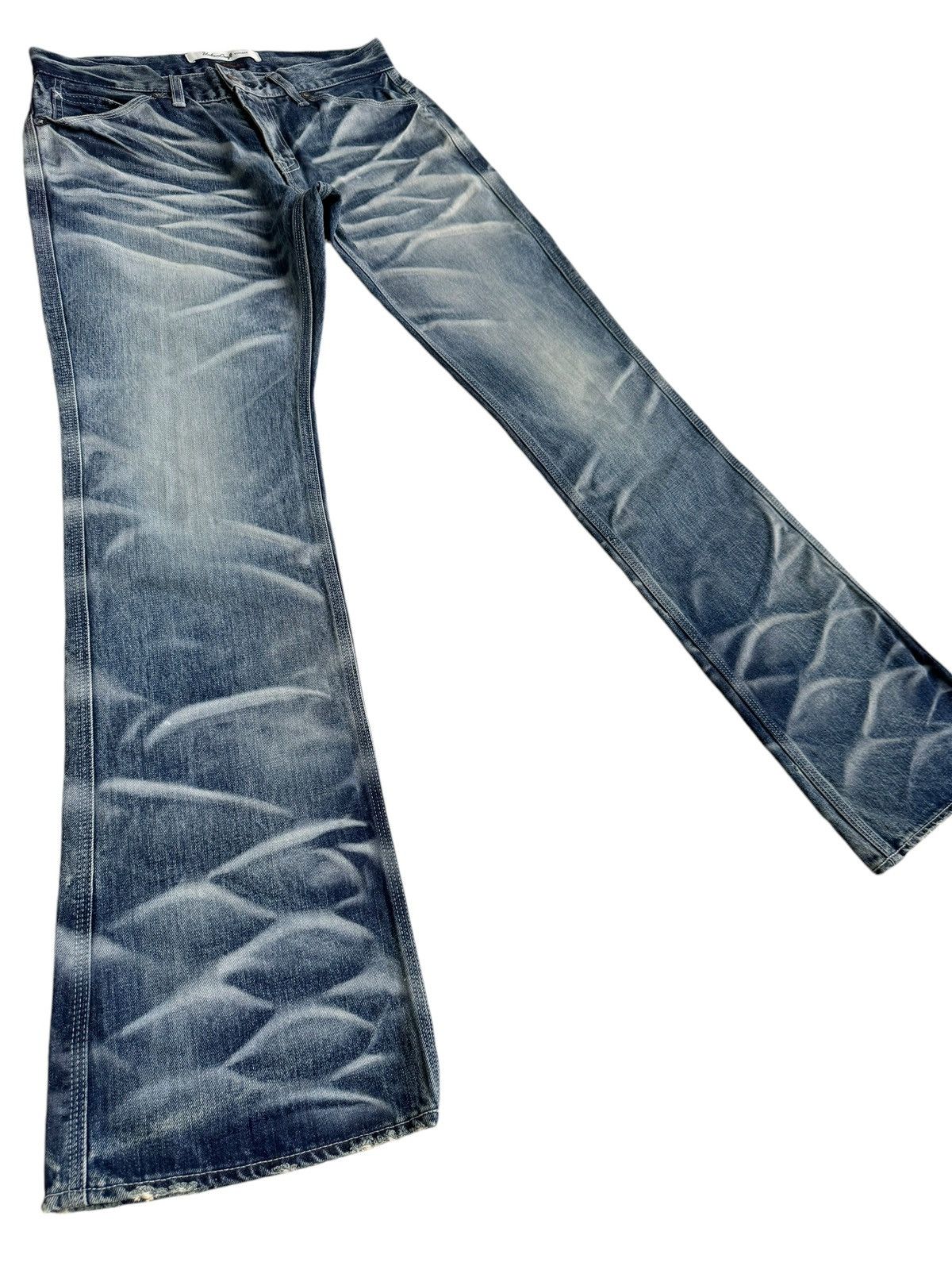 Japanese Brand ⚡️Distressed Japanese Brand Urban Craft Vintage Flare Jeans Size US 32 / EU 48 - 1 Thumbnail