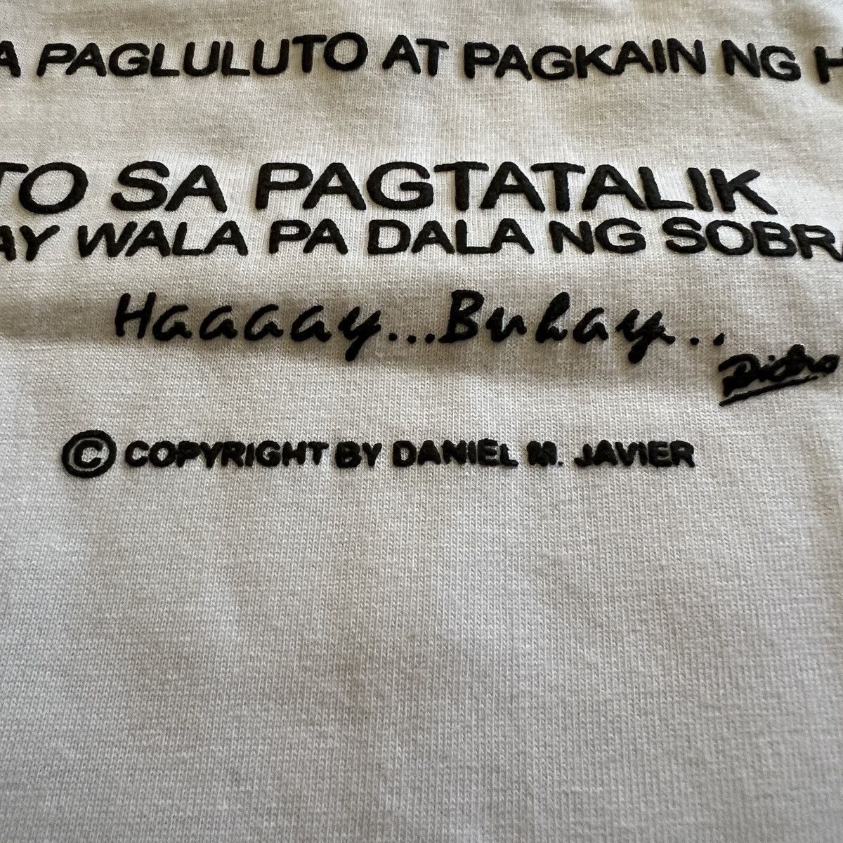 Vintage Vintage Pilipino Ako Daniel Javier Funny Comedy shirt Size US XL / EU 56 / 4 - 3 Thumbnail