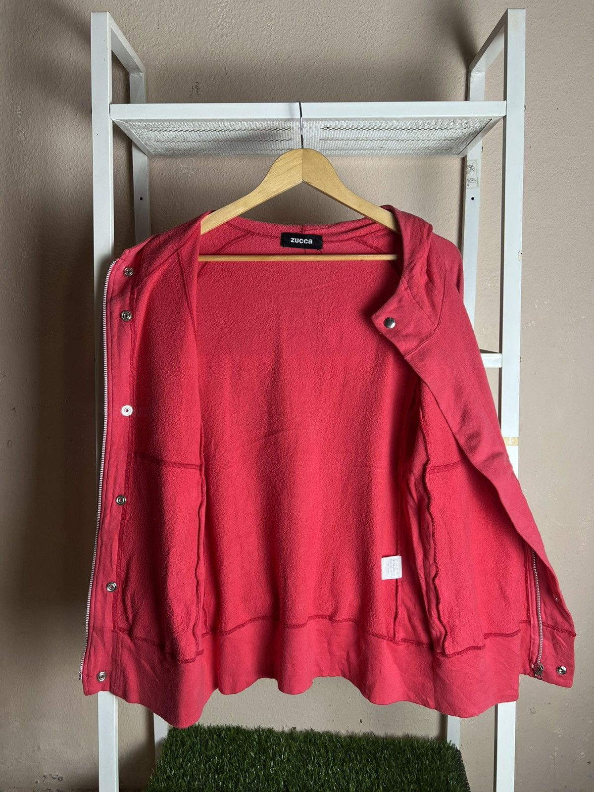 Japanese Brand × Vintage × Zucca Zucca Snap Button Zipper Sweater Hooded Size XXS / US 00 / IT 34 - 10 Thumbnail