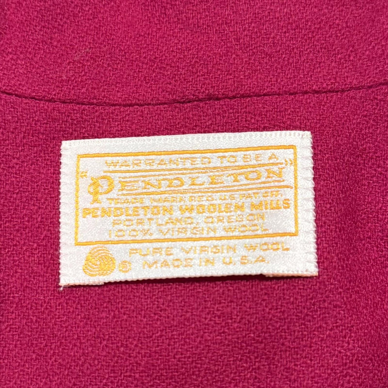 Pendleton Vintage Pendleton Jacket Blazer Wool Minimalist 90s Red 16 Size XXL / US 16-18 / IT 52-54 - 4 Thumbnail