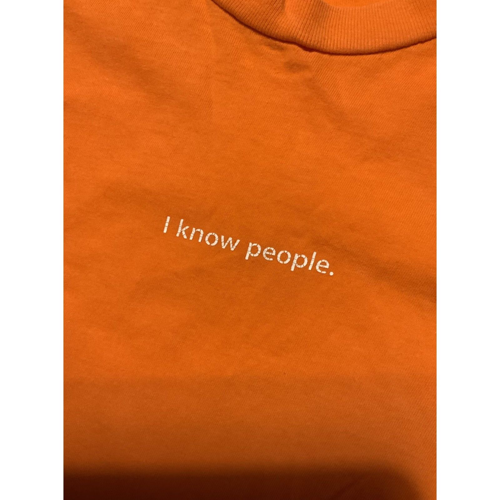 American Apparel Apple Store Concierge Employee 2008 Orange I Know People S/S T-Shirt Sz. L Shirt Men Orange 2008 I Know People S/S T-Shirt L Mens Size US L / EU 52-54 / 3 - 7 Thumbnail
