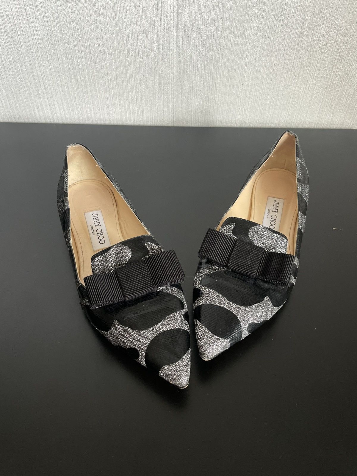 Designer × Jimmy Choo Archive Cyber Y2k Jimmy Choo Camo Ballets 2000s Flats Bows Size US 9 / IT 39 - 11 Thumbnail