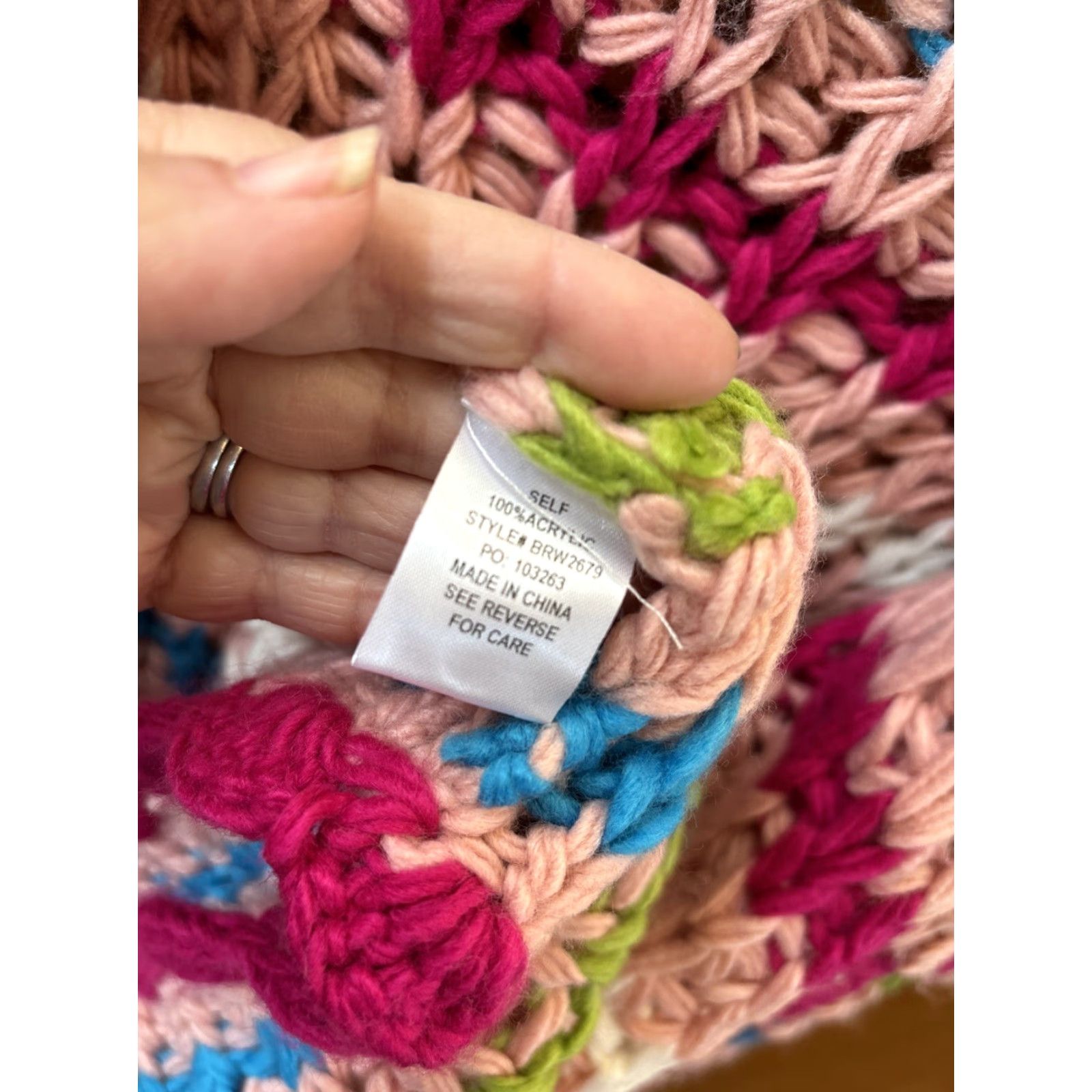 Vintage **Women Pink Chunky Knit Cardigan Bailey Rose Large Open Front Striped** User: Women Pink Chunky Knit Cardigan Bailey Rose Large Open Front Striped Size L / US 10 / IT 46 - 4 Thumbnail