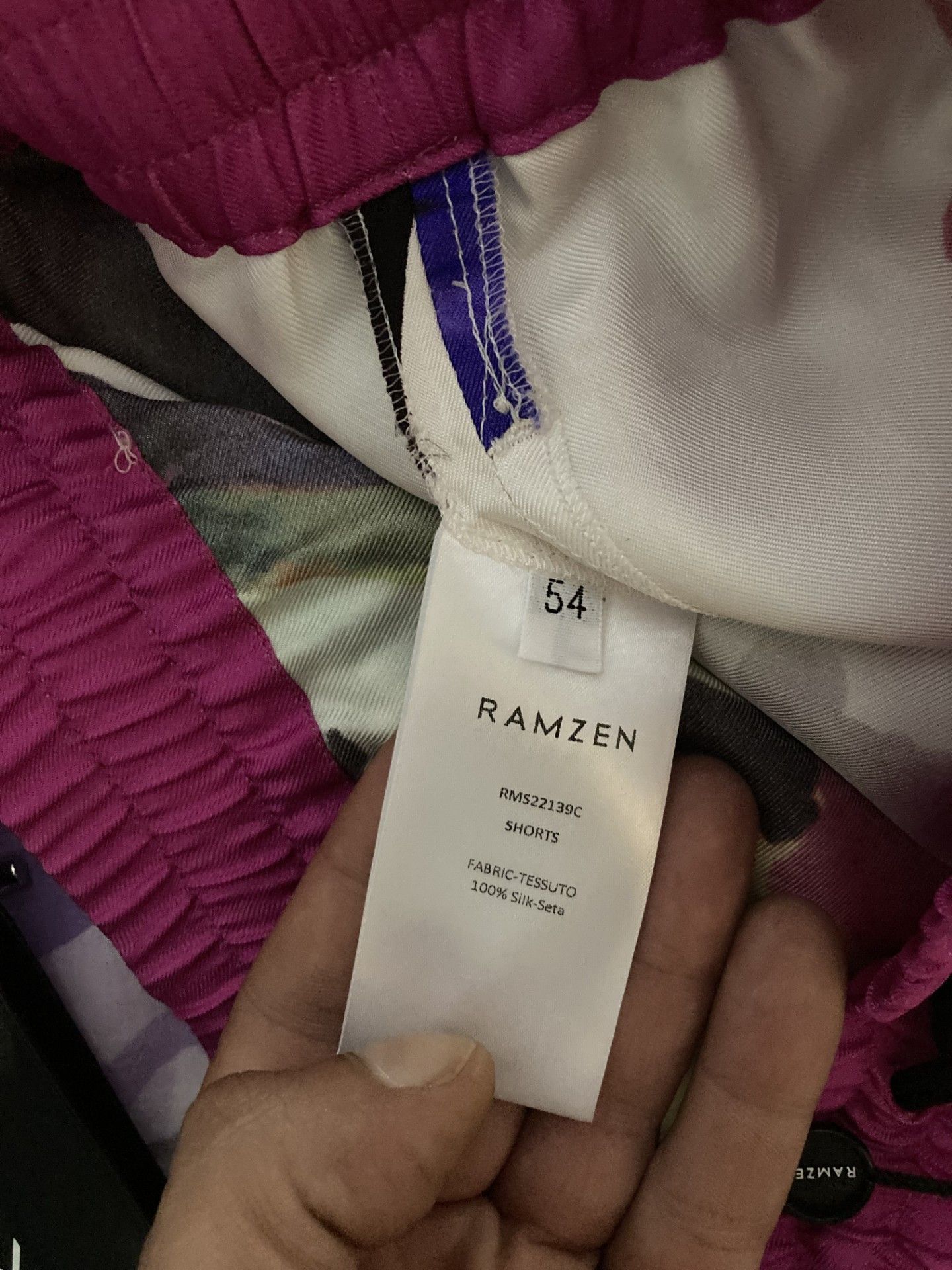 Other Shorts Men Ramzen 100% Silk Size US 36 / EU 52 - 6 Thumbnail