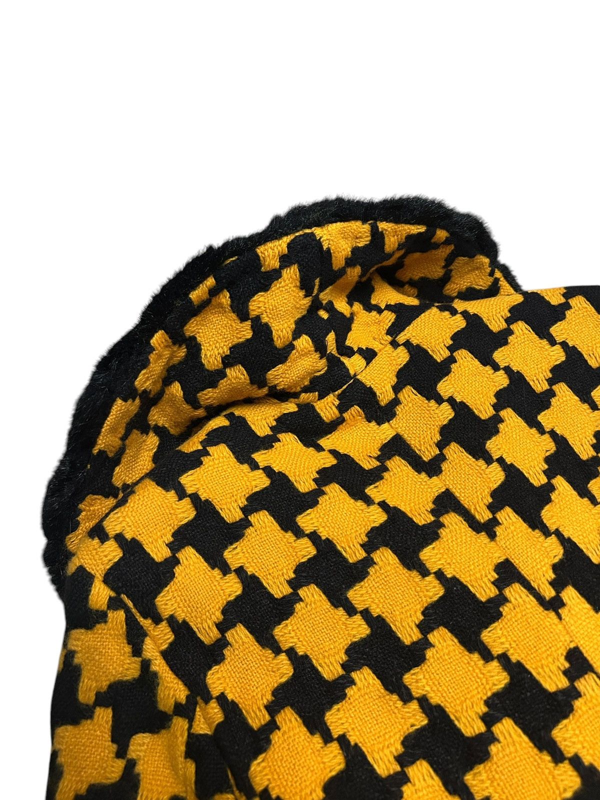 Vivienne Westwood F/W 89 Houndstooth Coat with Fur Collar Size M / US 6-8 / IT 42-44 - 8 Thumbnail