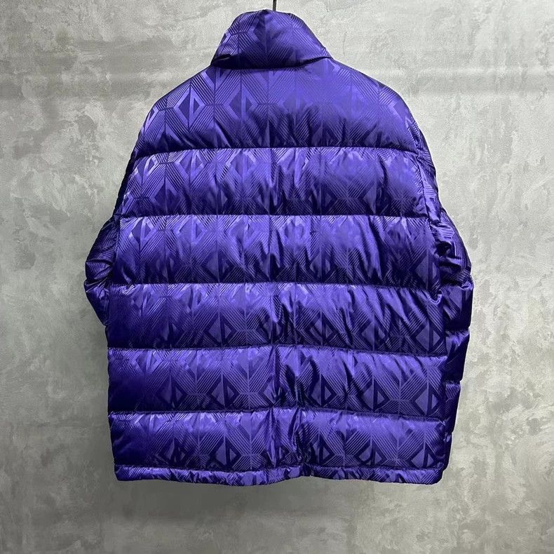 Dior Dior The latest purple full-print pattern logo down jacket Size US L / EU 52-54 / 3 - 2 Thumbnail