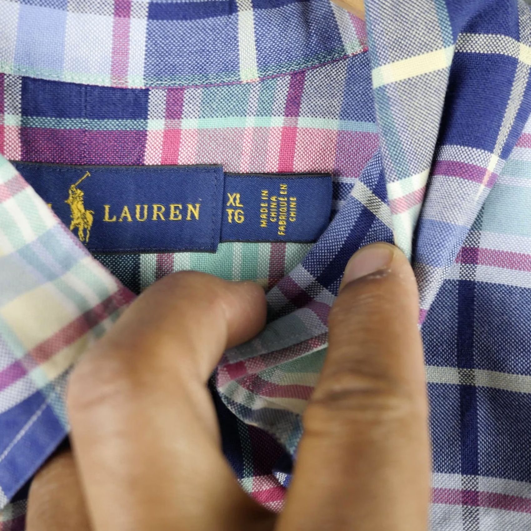Ralph Lauren Ralph Lauren Shirt Mens XL Blue Multicolor Plaid Button Down Long Sleeve Pony Size US XL / EU 56 / 4 - 6 Thumbnail