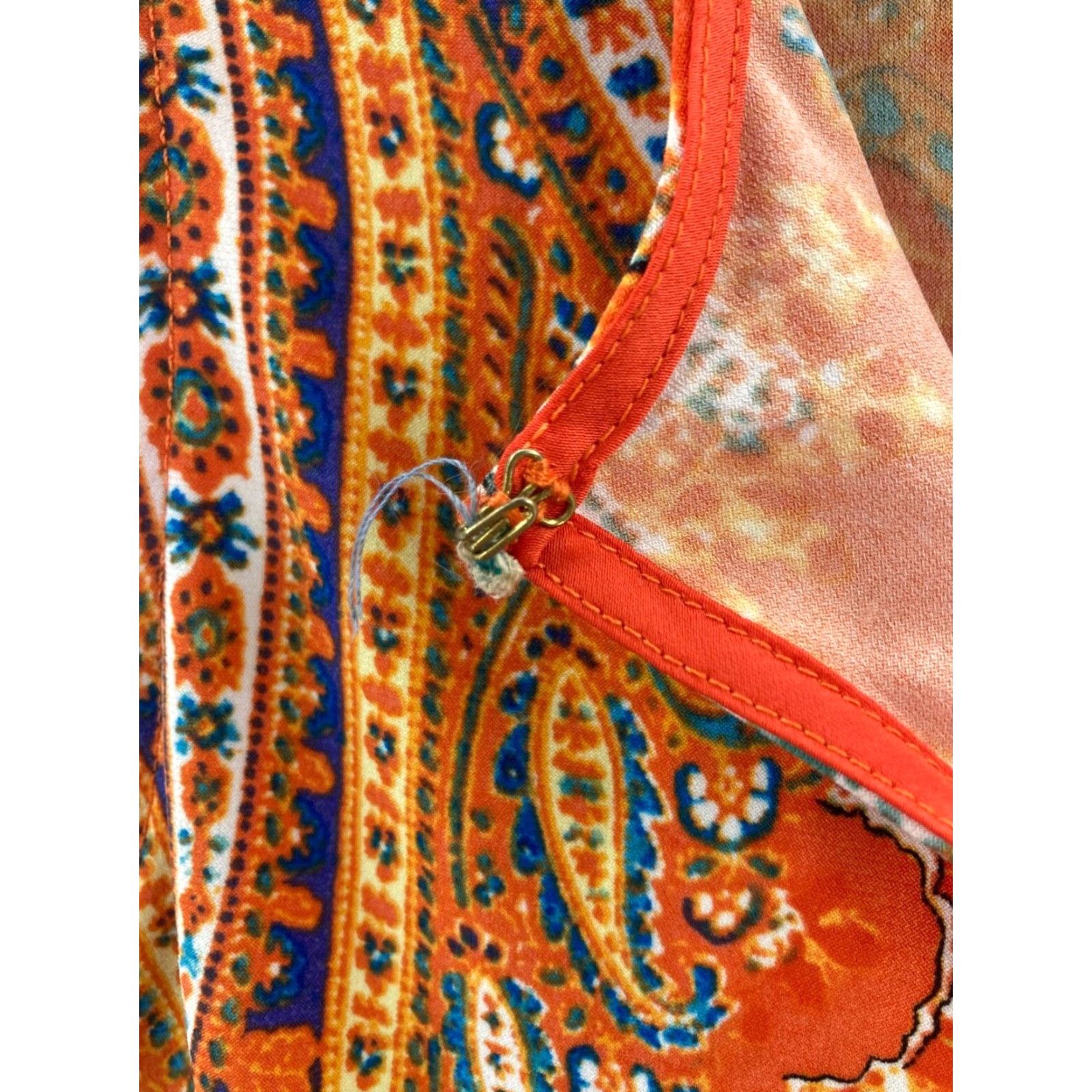 Ralph Lauren Lauren Ralph Lauren Blouse Womens Small Orange Floral Sleeveless Round Neck Pullover Regular Hawaiian Flower Womens Size M / US 6-8 / IT 42-44 - 3 Thumbnail