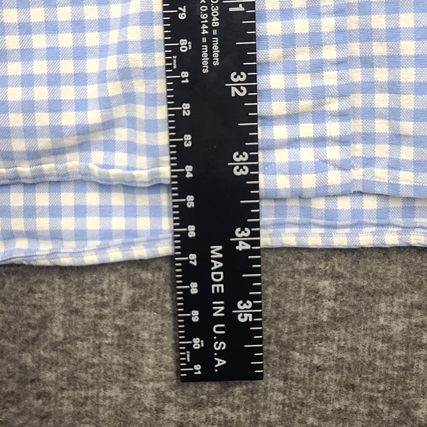 Polo Ralph Lauren VINTAGE Polo Ralph Lauren Shirt Big 3X Mens Blue Gingham Check Short Sleeve Button-Up Cotton Oxford Pony Logo Classic, Preppy, 90s Style Gender Mens Size US XXL / EU 58 / 5 - 5 Thumbnail