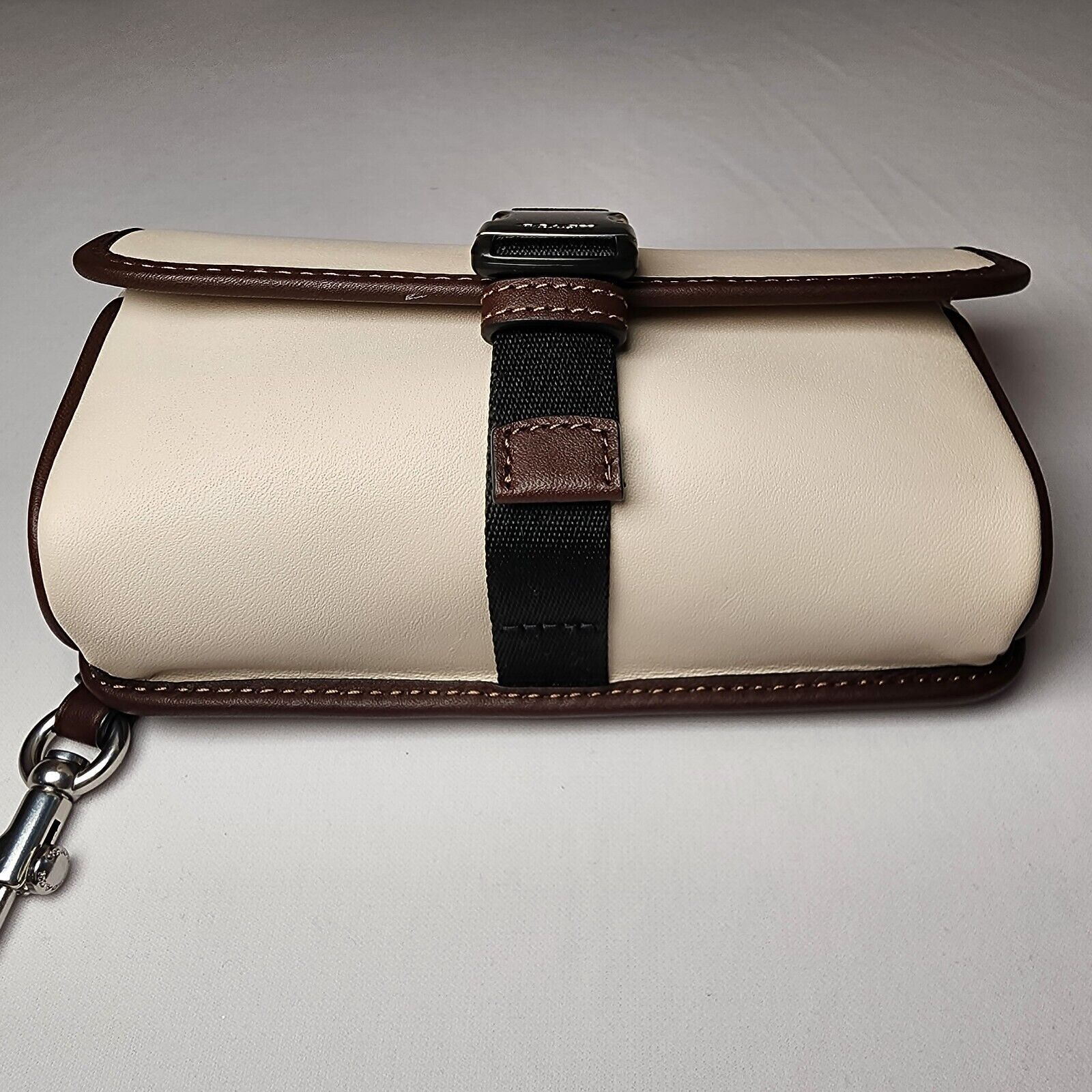 Coach NWT Coach CU238 Leather Racer Pouch In Chalk Maple Size ONE SIZE - 5 Thumbnail