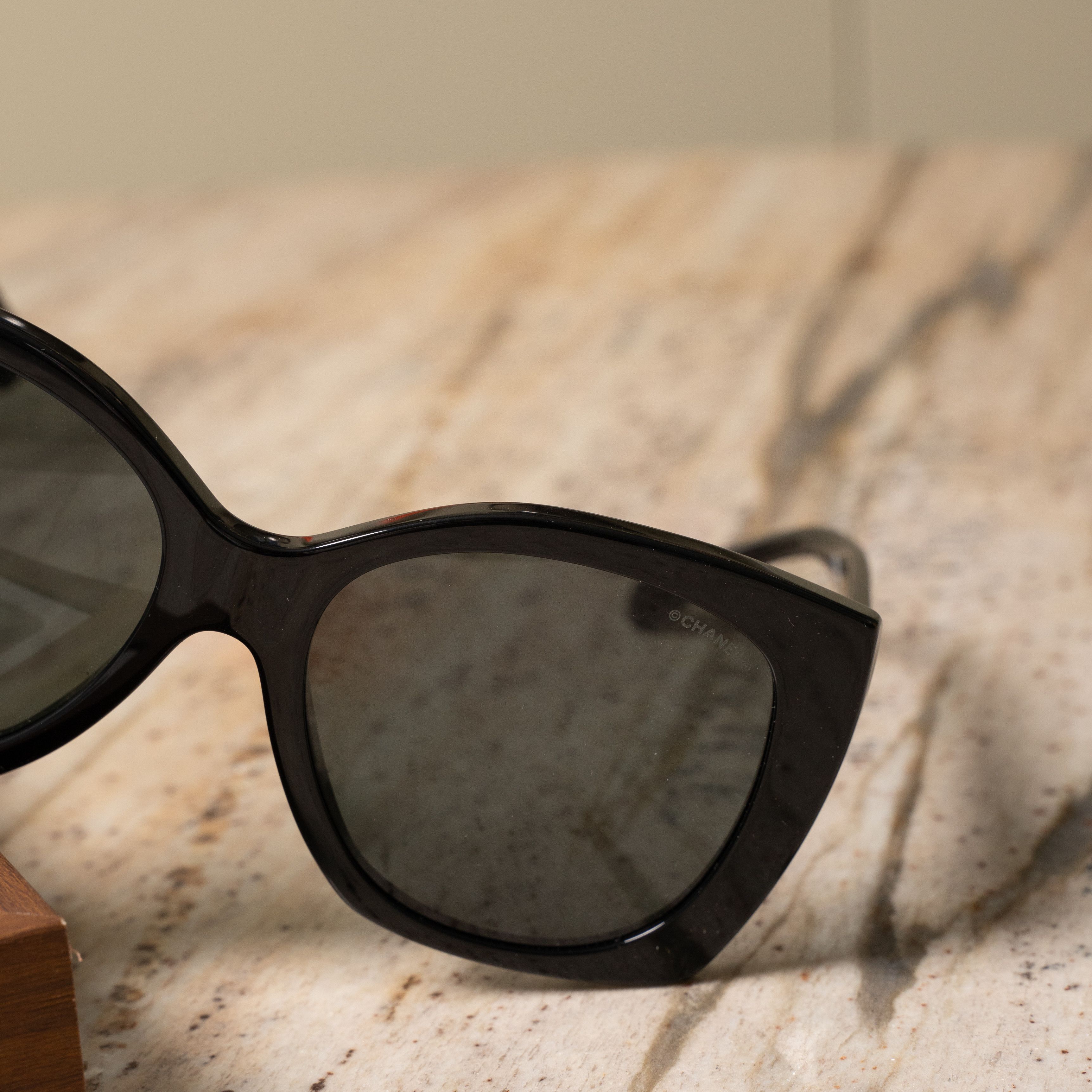 Chanel CHANEL 0CH5519 C501S4 Sunglasses BLACK Size ONE SIZE - 2 Thumbnail