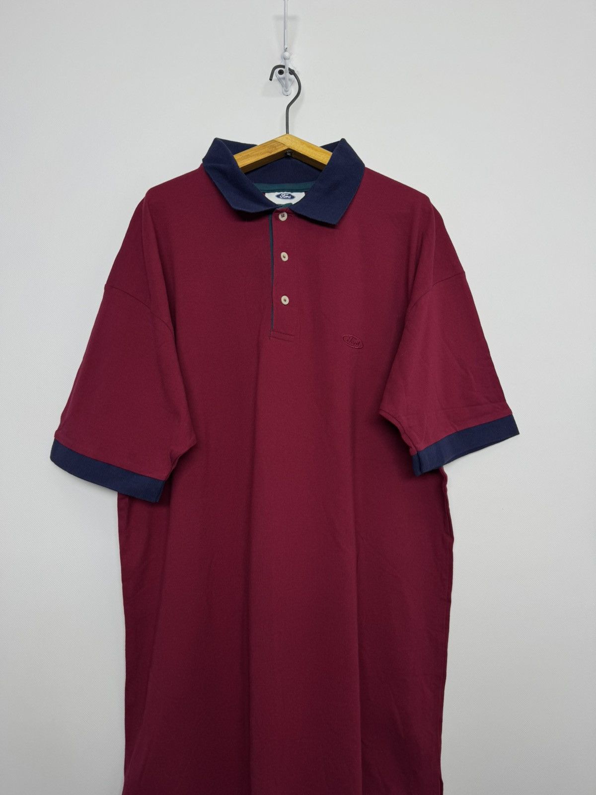 Ford Vintage Y2k Ford Racing Polo 80s Size US XL / EU 56 / 4 - 2 Thumbnail