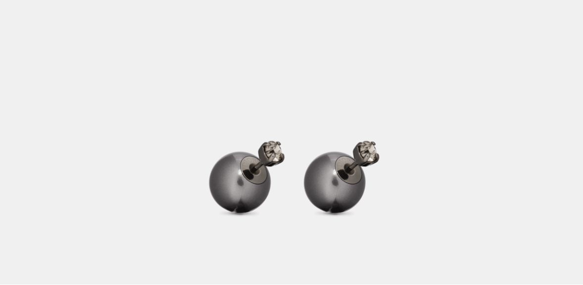 Dior o1w1db10424 Size: OS Dior Tribales Earrings in Black/Metal Size ONE SIZE - 1 Thumbnail