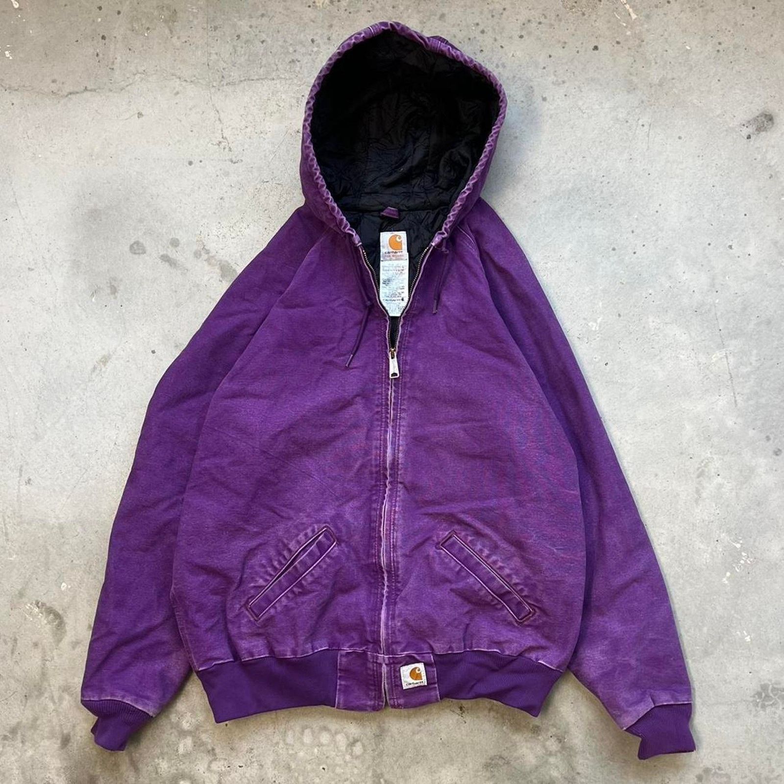 Vintage purple factory carhartt jacket