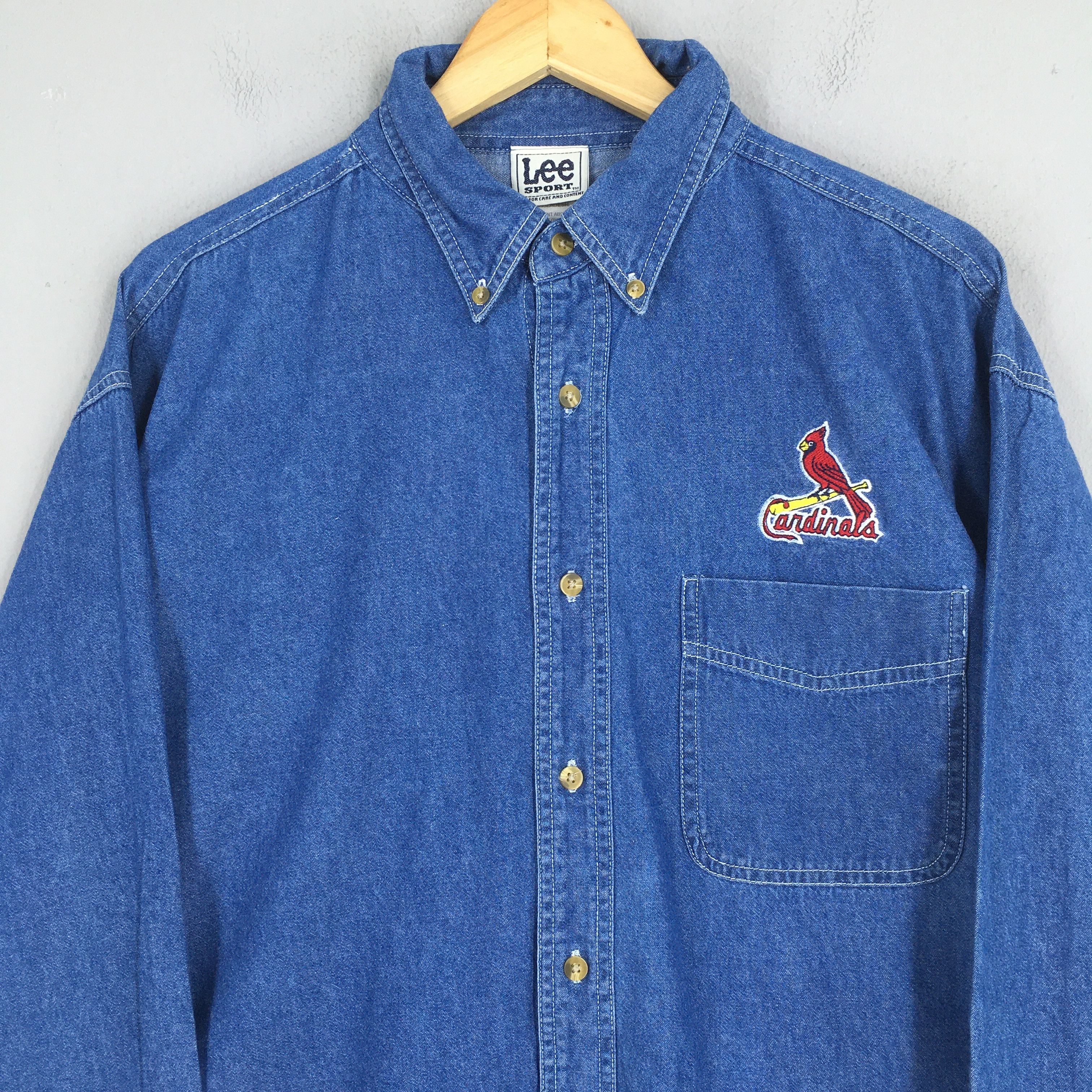 Lee Vintage Lee Sport St Louis Cardinals MLB Blue Jeans Large Size US L / EU 52-54 / 3 - 2 Thumbnail
