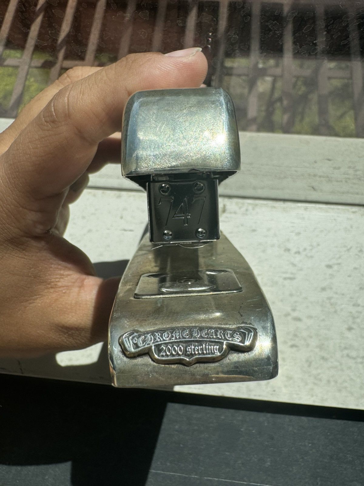 Chrome Hearts Silver Floral Stapler Size ONE SIZE - 8 Thumbnail