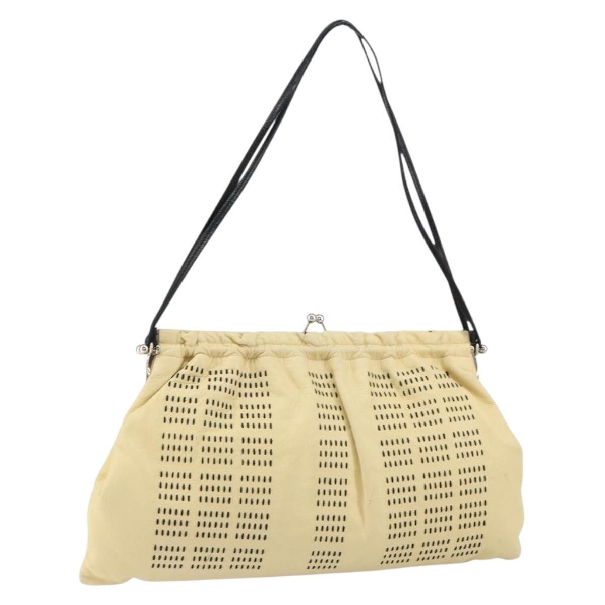 Miu Miu Miu Miu Kisslock Frame Top Handle Bag Leather Size ONE SIZE - 1 Thumbnail