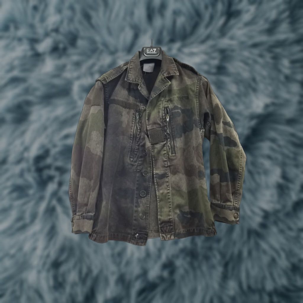 Vintage Lucky Brand Camo Jacket Women’s Small Canvas Green Long Sleeve Military Button Down Denim Jacket Size S / US 4 / IT 40 - 1 Thumbnail