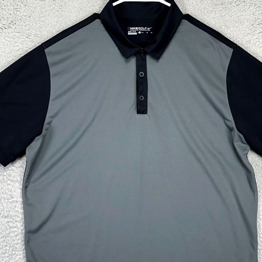 Nike Nike Golf Dri-Fit Polo Shirt Mens XL Black Colorblock Short Sleeve Athletic Rugby Golfing Shirt Size US XL / EU 56 / 4 - 2 Thumbnail