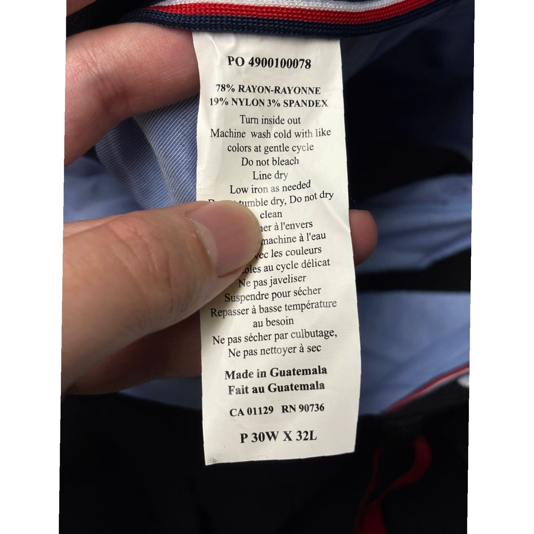 Tommy Hilfiger Tommy Hilfiger THFlex Pants Mens Dress Pants Slim Straight Black 30 x 32 Stretch Pockets Wrinkle Resistant Business Travel Modern Fit Size US 30 / EU 46 - 6 Thumbnail
