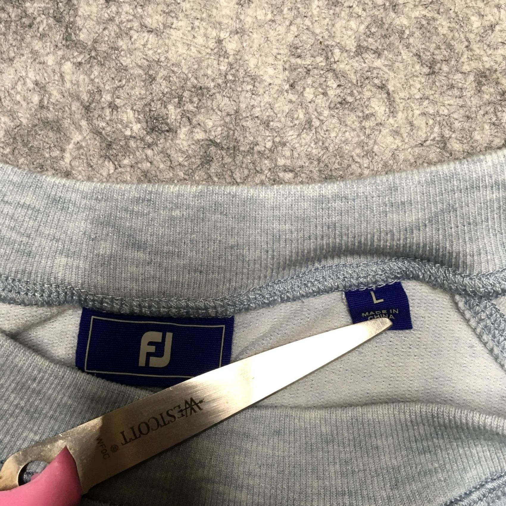 Footjoy FootJoy Sweatshirt Mens Large L Blue Stretch Fleece Golf Crewneck Pullover Logo Size US L / EU 52-54 / 3 - 5 Thumbnail