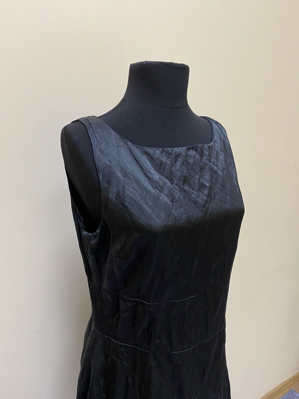Sarah Pacini Sarah Pacini Black Cotton/Nylon Midi Dress Size 3 Size L / US 10 / IT 46 - 4 Thumbnail
