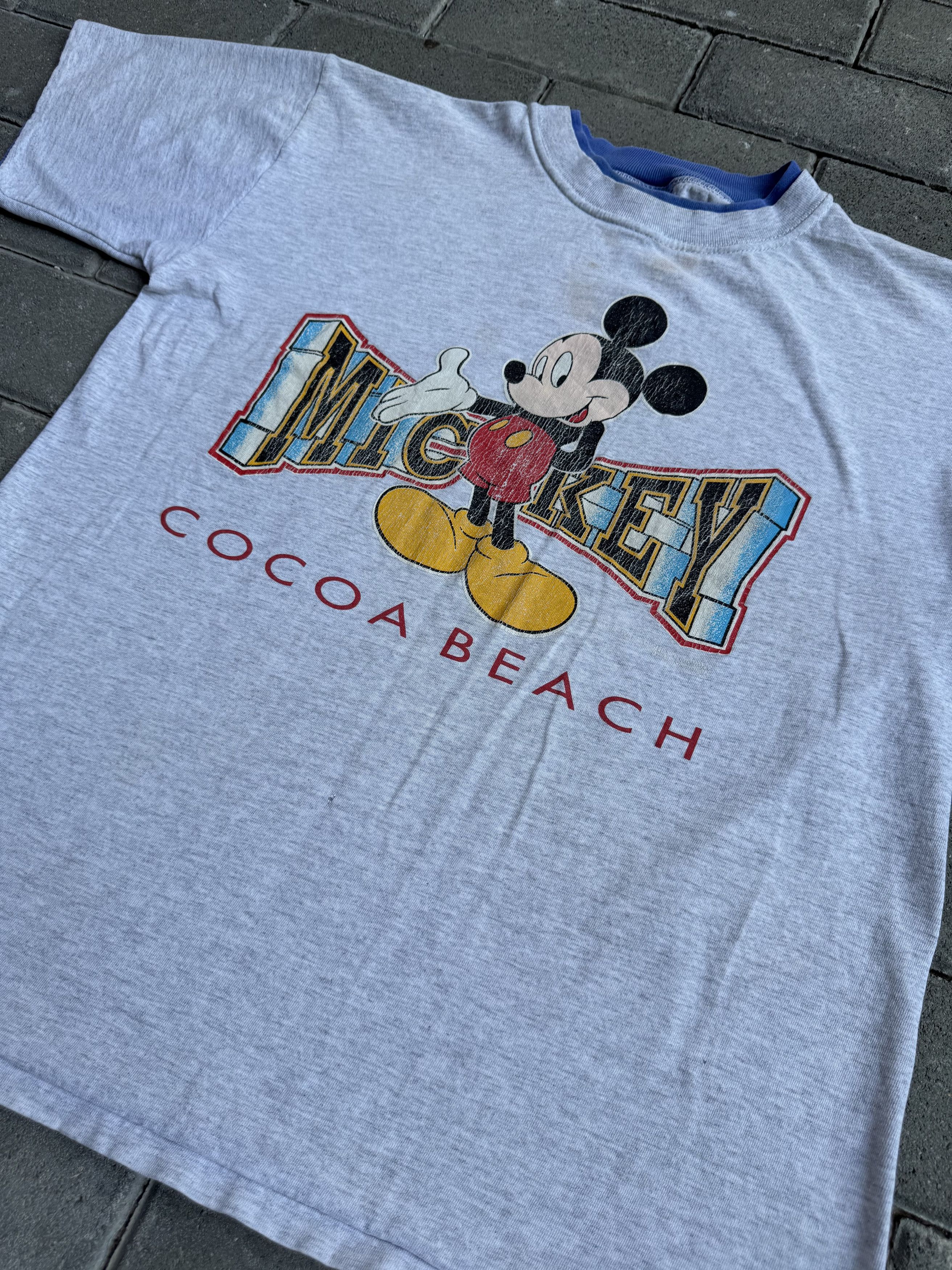 Disney Vintage 90's Mickey Mouse Cocoa Beach T-shirt Size US L / EU 52-54 / 3 - 4 Thumbnail