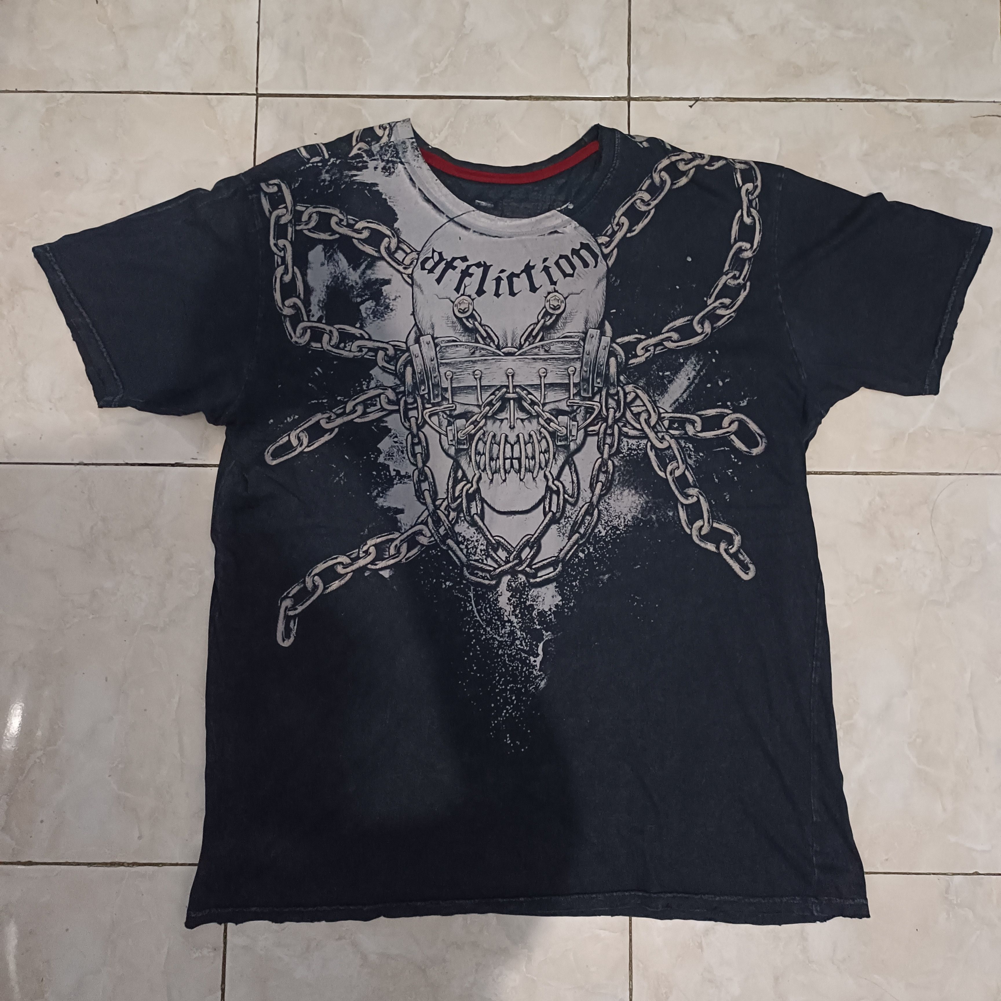 image of T Shirt Megadeth X Affiction Vintage in Black, Men's (Size XL)