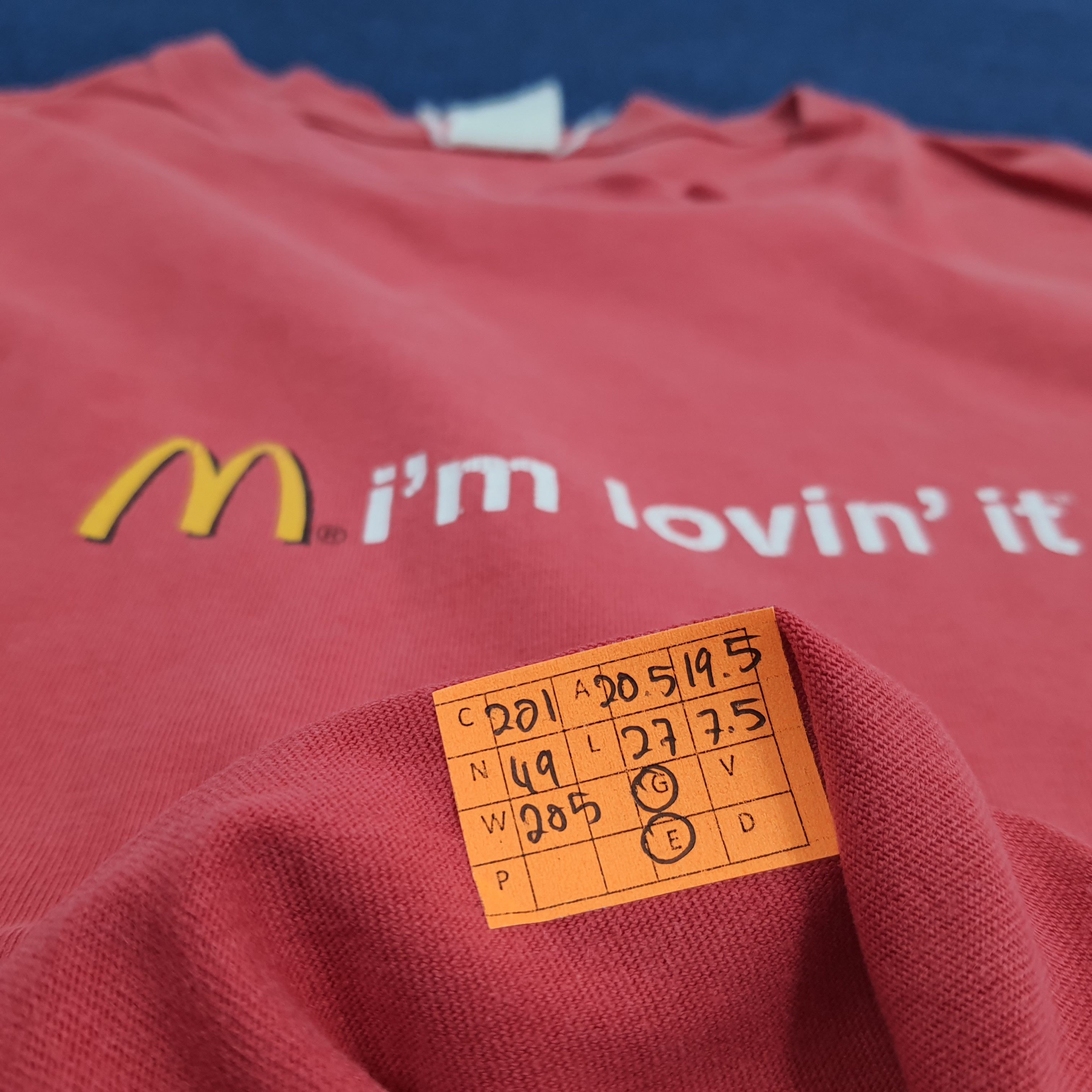 Vintage Vintage Mc Donald I'm Loving' It Promo McD Tshirt Size US M / EU 48-50 / 2 - 7 Thumbnail
