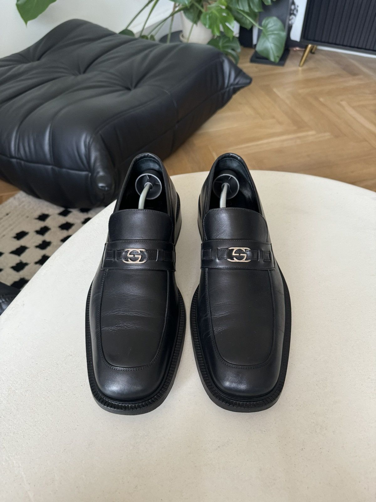 Gucci Vintage Leather Loafers Designer Casual Rare Luxury Footwear