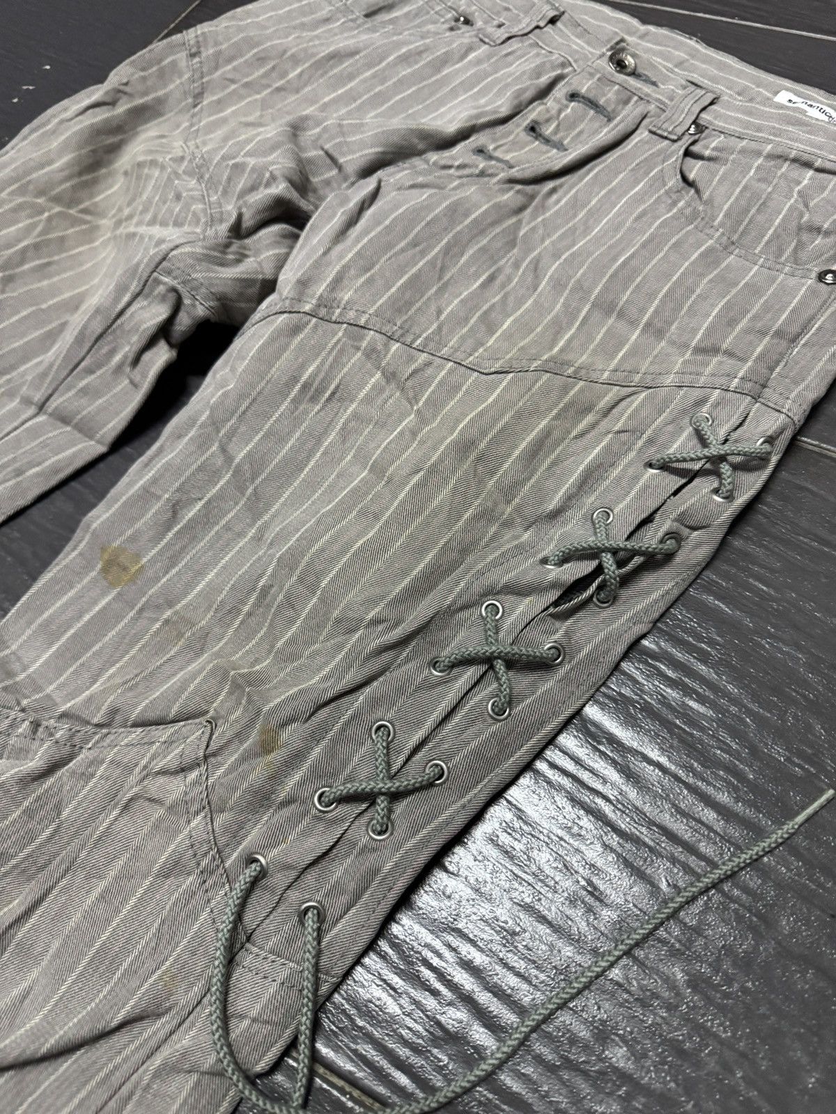 If Six Was Nine × Seditionaries × semanticdesign SEMANTIC DESIGNS Punk Style Flare jeans Size US 31 - 2 Thumbnail
