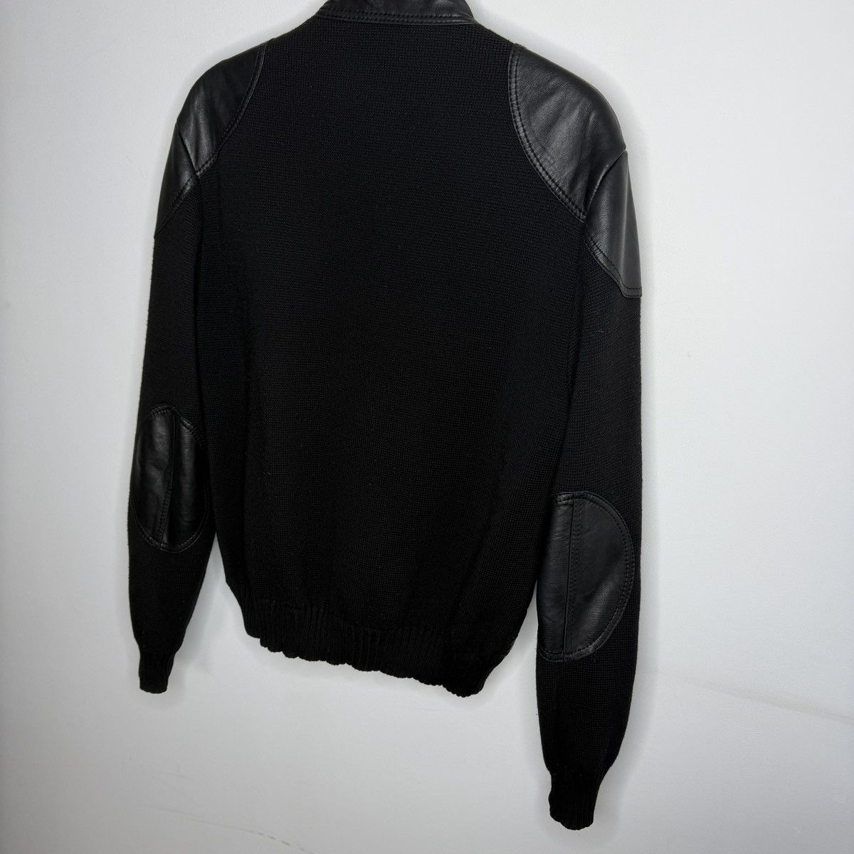 Burberry Burberry Leather Wool Jacket Bomber Flight Vintage Archive Size US L / EU 52-54 / 3 - 9 Thumbnail
