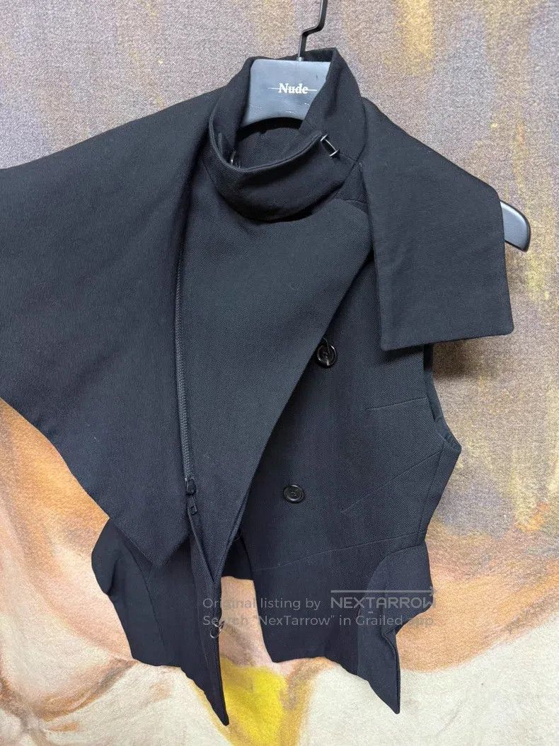 Ann Demeulemeester Ann Demeulemeester Deconstructed Multi-Layered Wool Vest Size XXS / US 00 / IT 34 - 4 Thumbnail