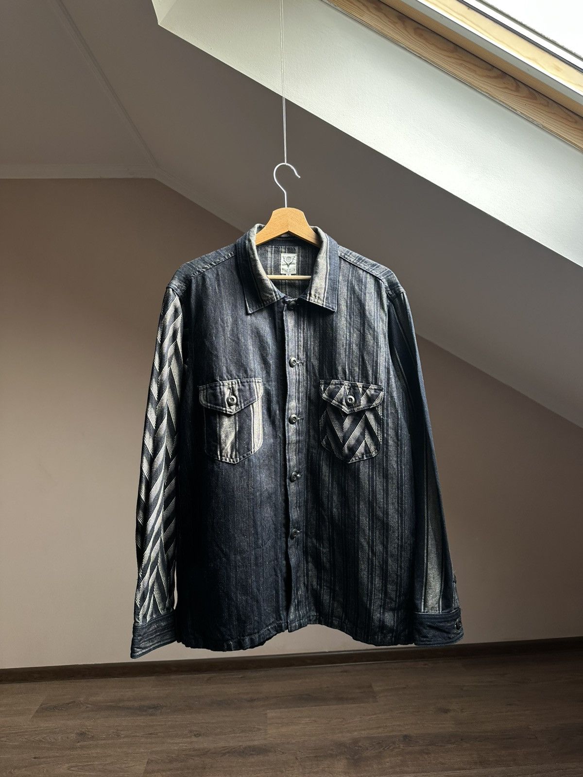 South2 West8 South2 West8 Japanese Indigo Shirt Jacket NepenthesWorkwear Size US S / EU 44-46 / 1 - 1 Thumbnail