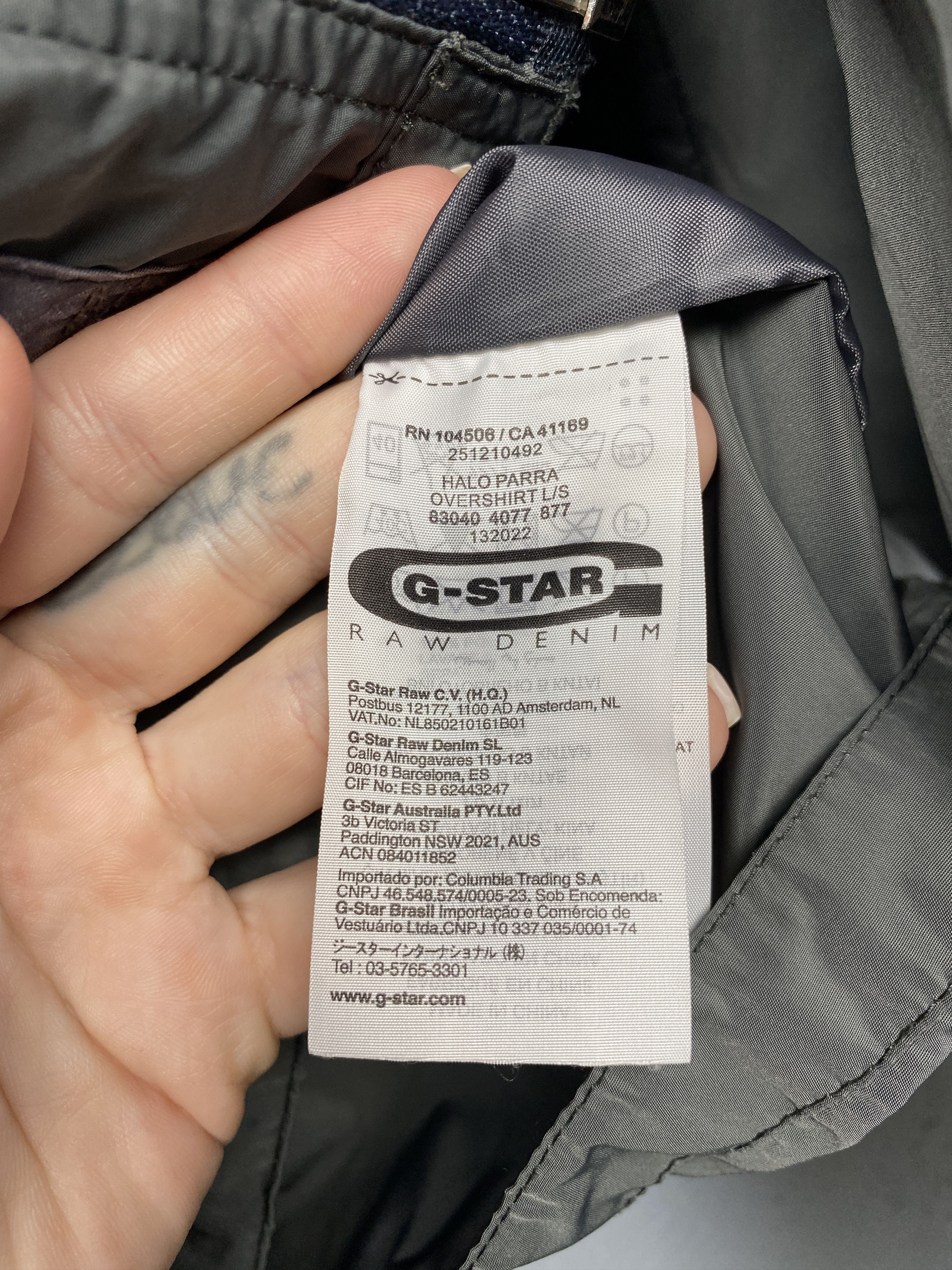 G-Star G Star Raw Vintage Mens Halo Parra Overshirt Biker Jacket Size US L / EU 52-54 / 3 - 6 Thumbnail