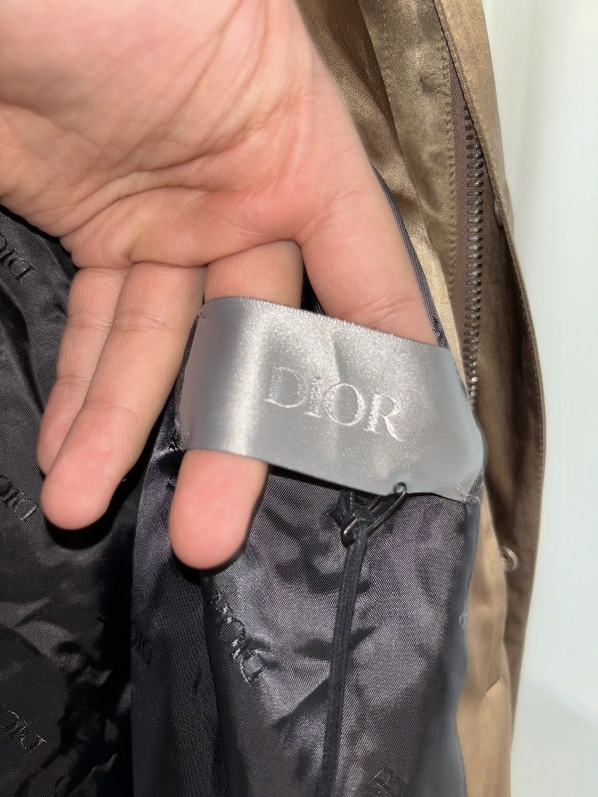 Dior Dior Logo Embroidered Oversized Parka Jacket ‘Golden’ Size US M / EU 48-50 / 2 - 7 Thumbnail