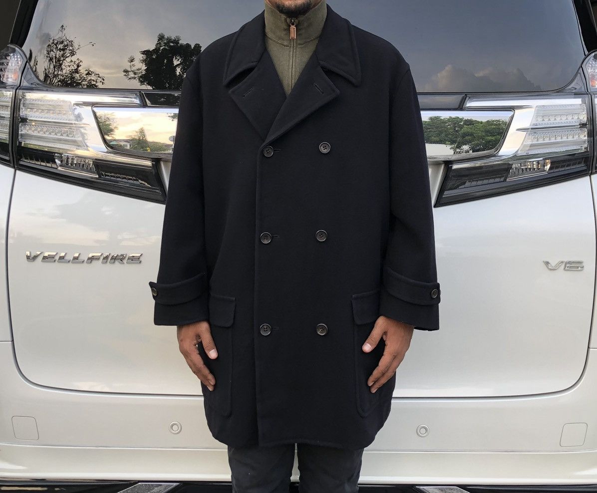Comme des Garcons VTG 1988 COMME des GARÇONS Homme Long Peacoat Jacket Size US M / EU 48-50 / 2 - 2 Thumbnail