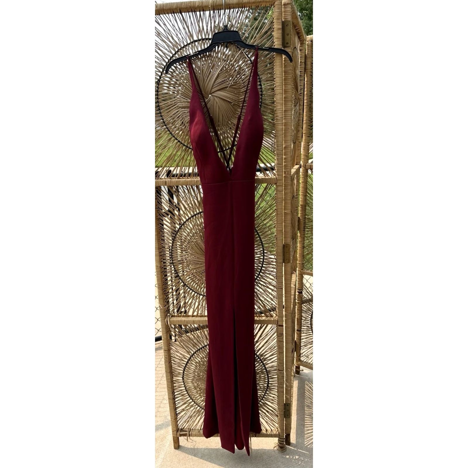 Vintage Lovers + Friends Pinot Noir Long Evening Gown Red A-Line Ball Maxi Large New With Tags Women Dress Party/Cocktail Size L / US 10 / IT 46 - 5 Thumbnail