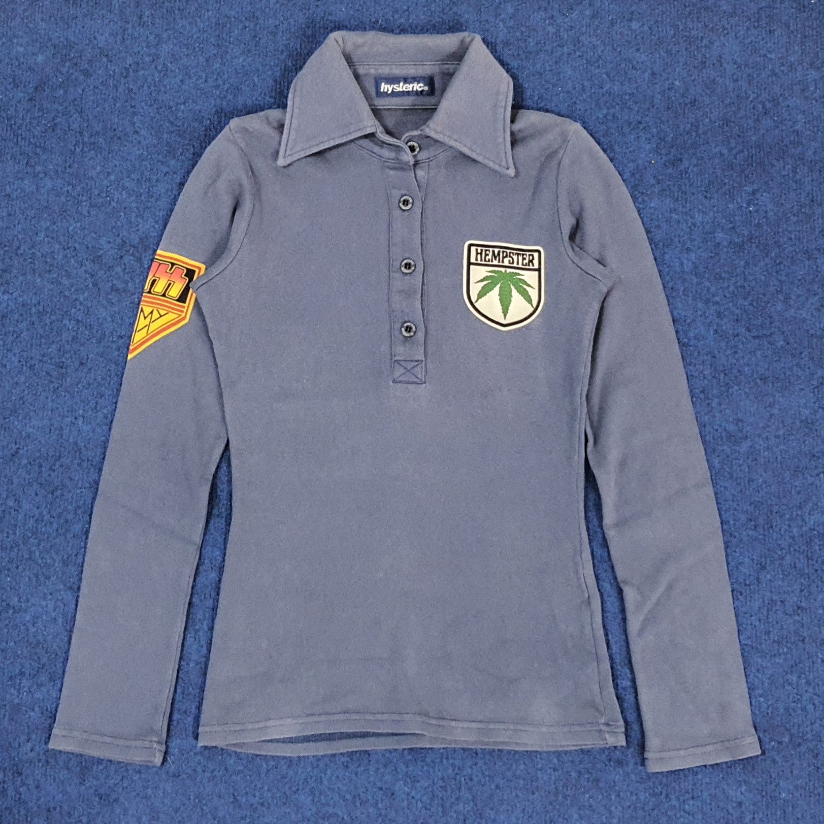 Hysteric Glamour × Japanese Brand × Vintage Vintage Hysteric Glamour Hyss Army Japanese Brand Polo Shirt Size XXS / US 00 / IT 34 - 1 Thumbnail