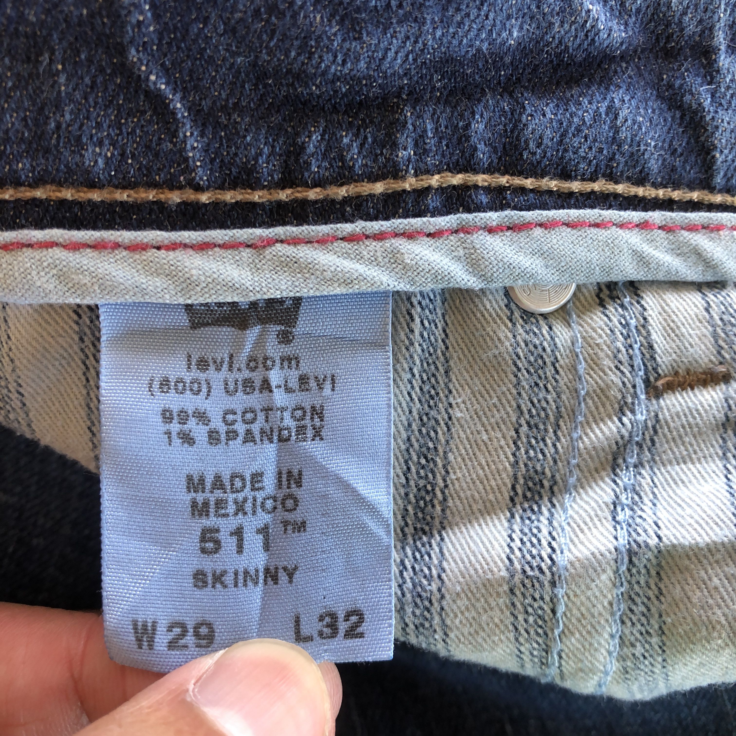 Levi's Vintage Levis 511 Jeans Levi's Distressed Skinny Slim Denim Size 28" / US 6 / IT 42 - 7 Thumbnail
