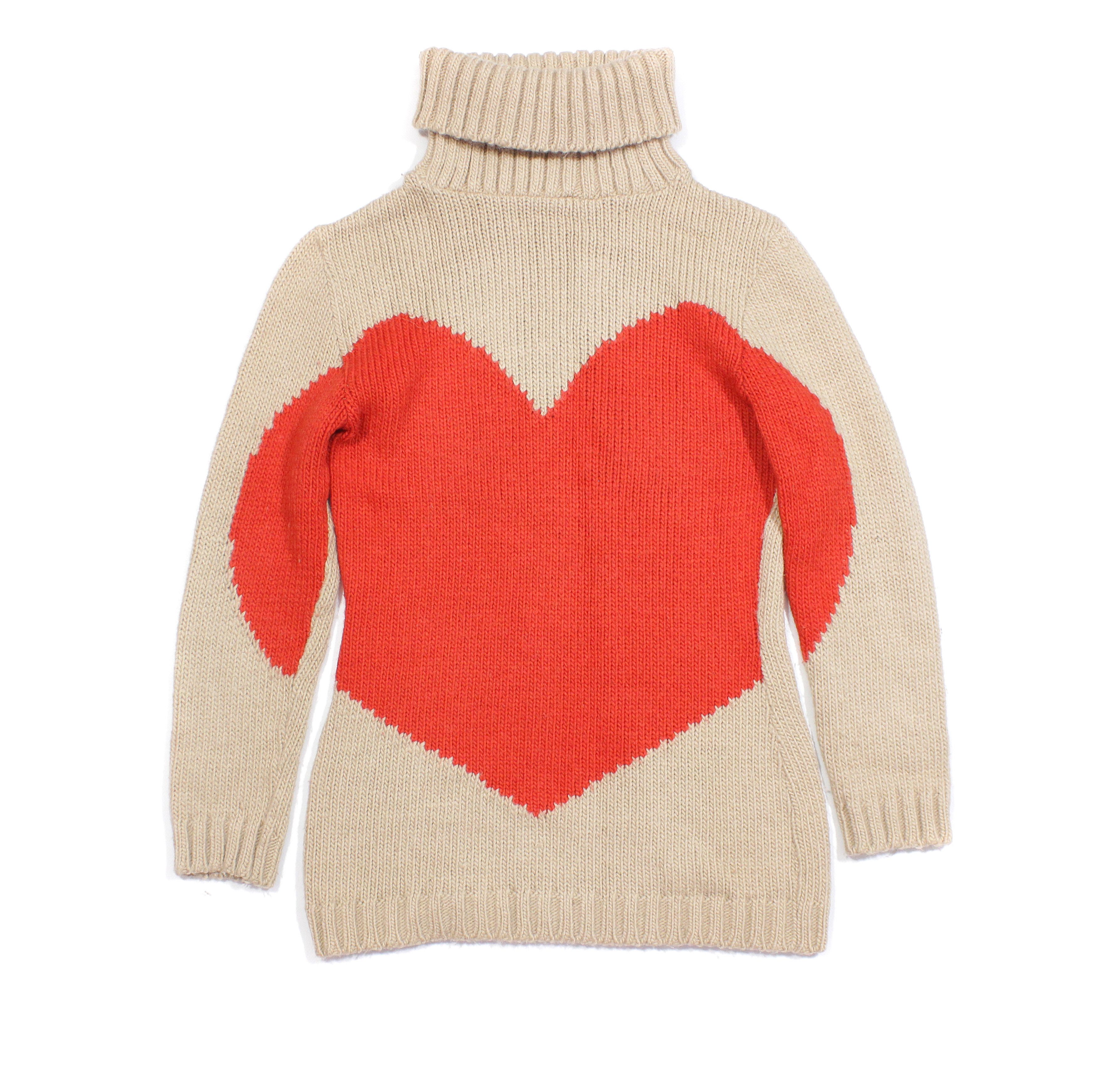 Joseph 90S Big Logo "Heart" Wool Acryl Turtleneck Vintage Size M / US 6-8 / IT 42-44 - 1 Thumbnail