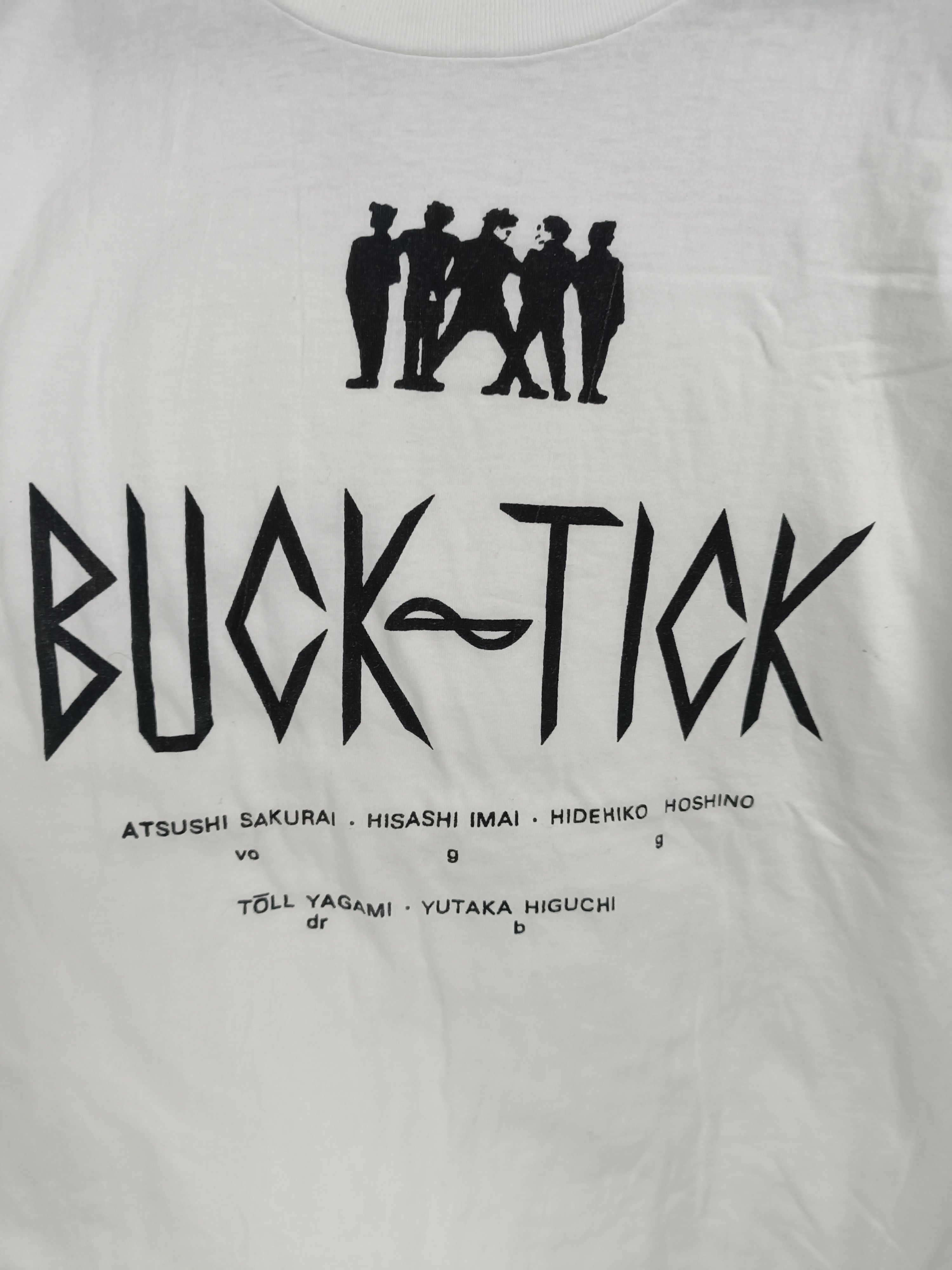 Band Tees VINTAGE 90s BUCK-TICK JROCK BAND VERY RARE hide xjapan larc Size US M / EU 48-50 / 2 - 12 Thumbnail