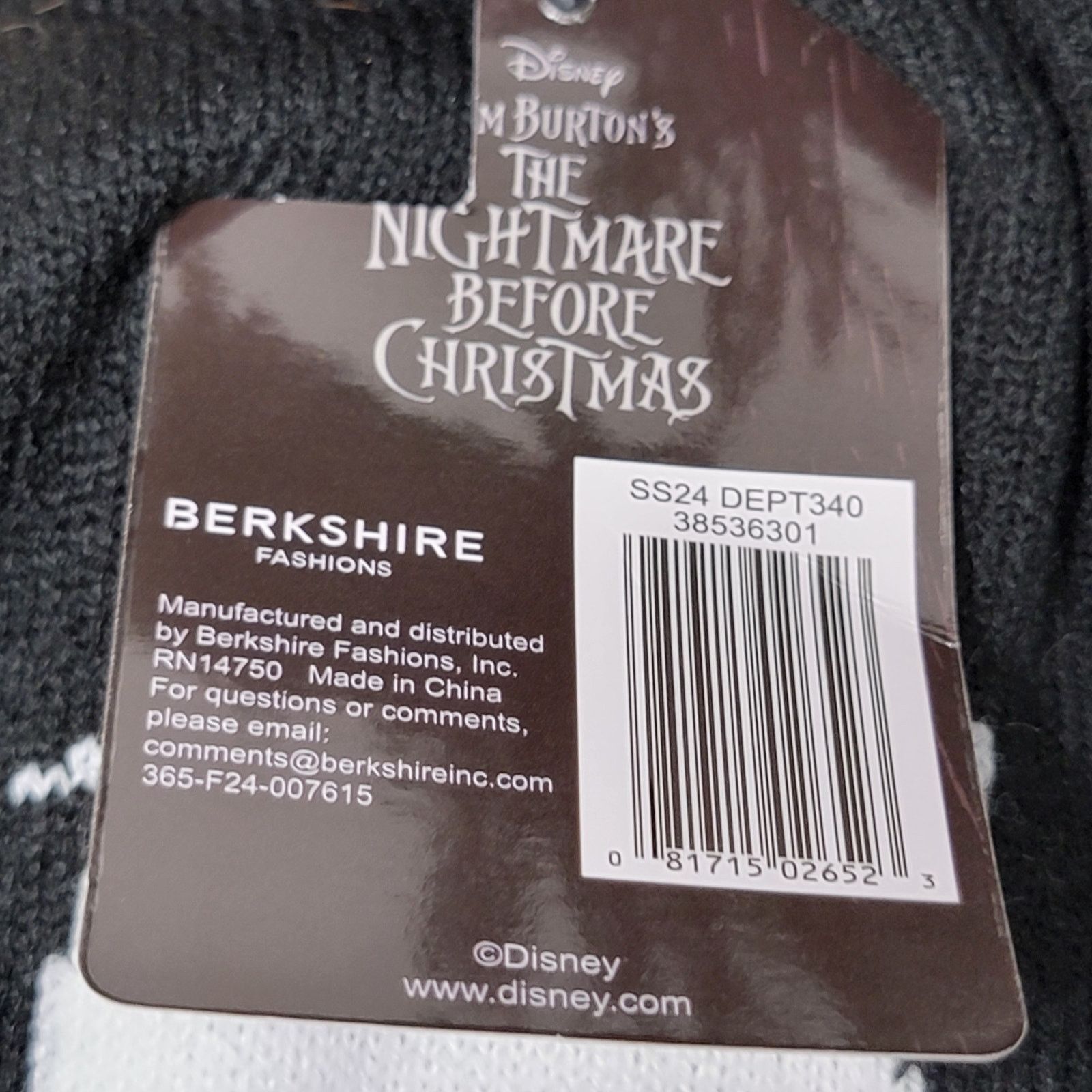 Disney Disney's Nightmare Before Christmas Knit Beanie - OS NWT Size ONE SIZE - 9 Thumbnail