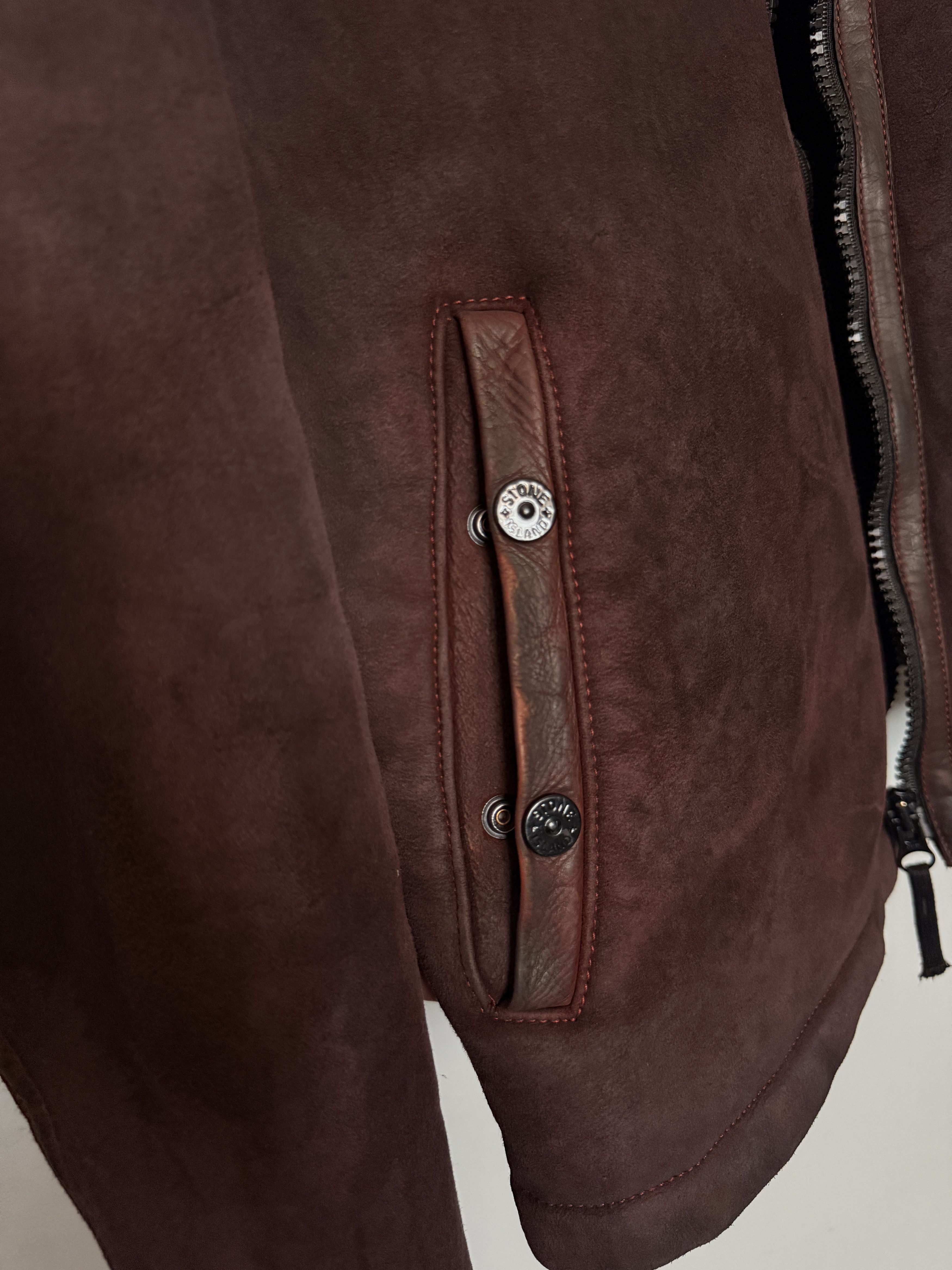 Stone Island 🔥Stone island sheepskin dyed Garment jacket suede Size US XL / EU 56 / 4 - 9 Thumbnail
